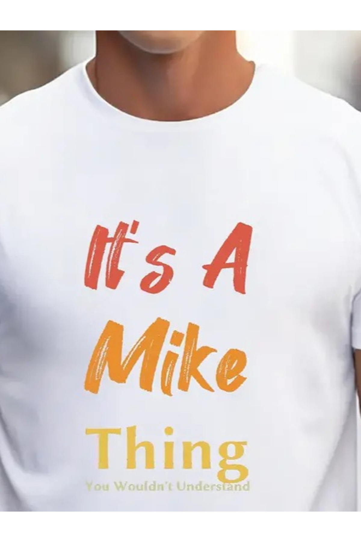 Erkek It Is A Mike Thing Baskılı Erkek T-shirt