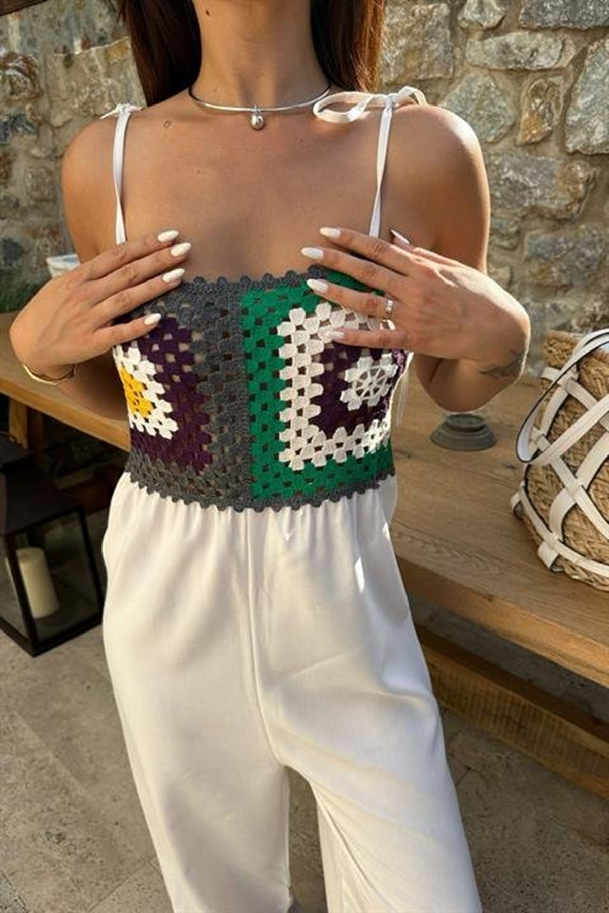 Jasmin Süzüneli Keten Tulum 1280-08