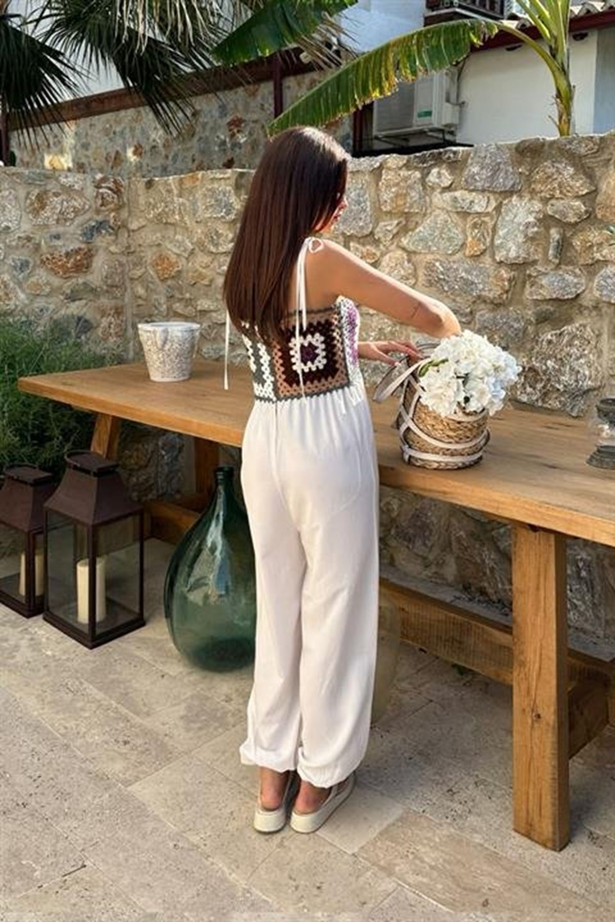 Jasmin Süzüneli Keten Tulum 1280-08