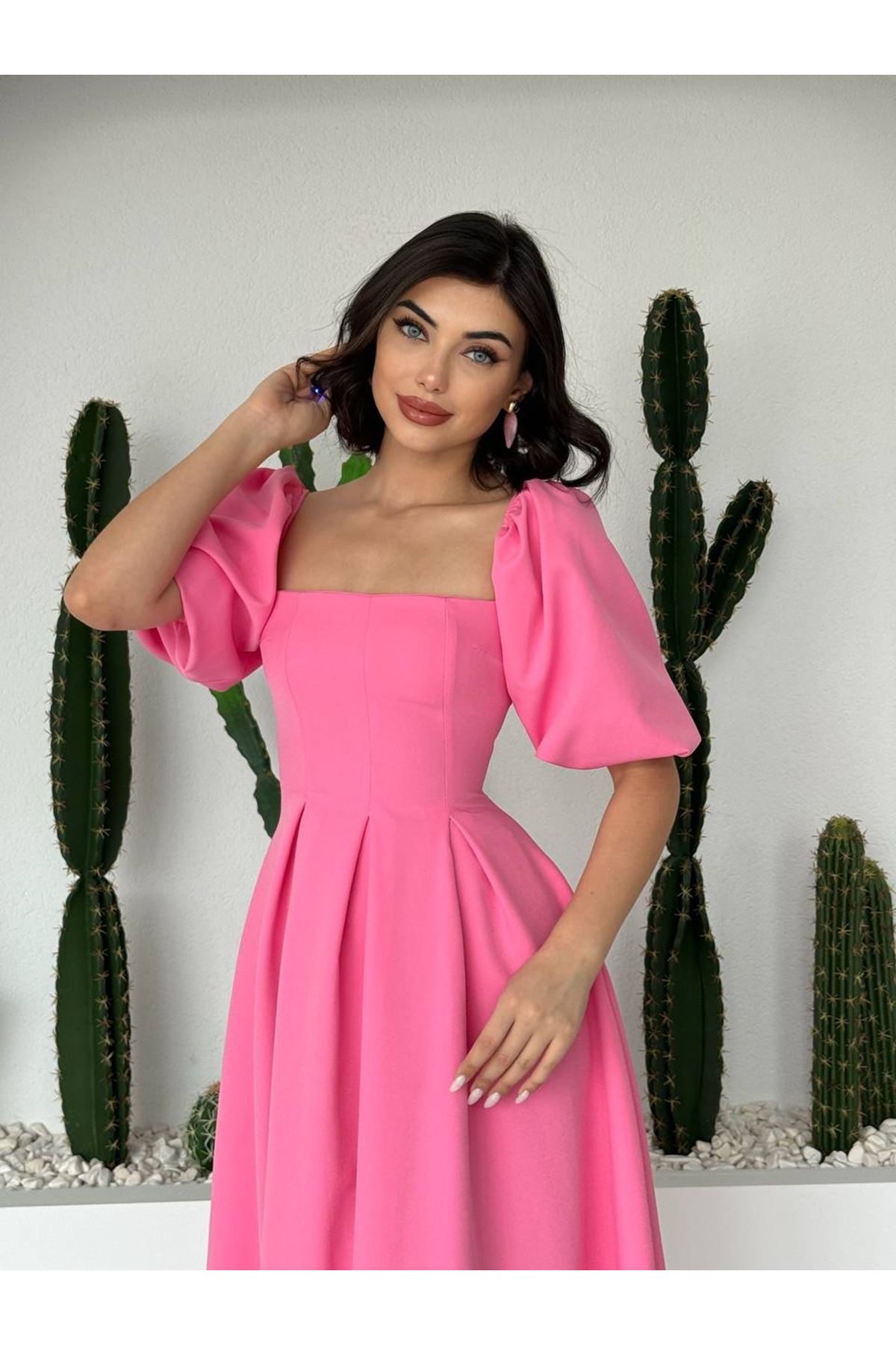 Benjamin Çan Etekli Midi Boy Elbise