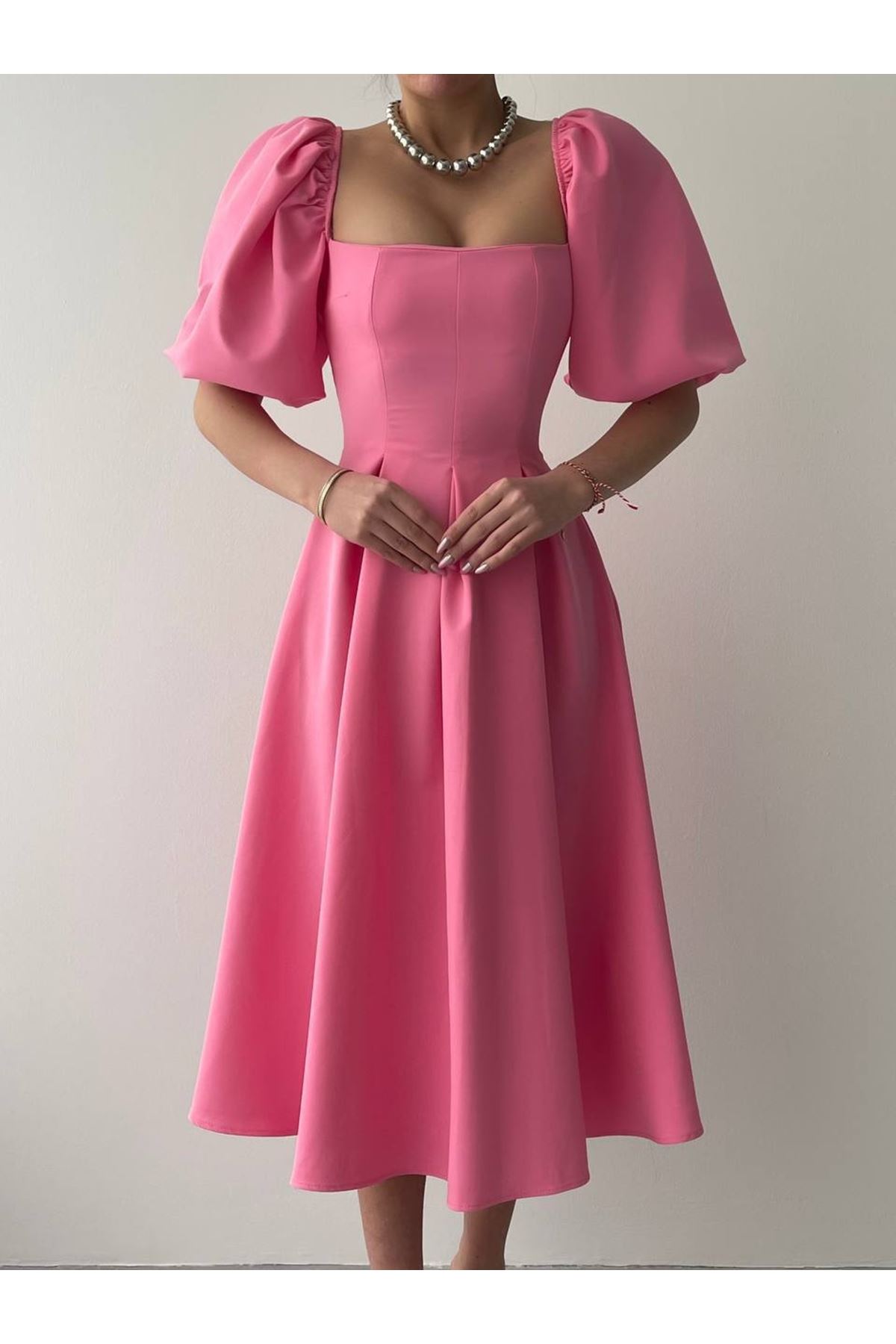 Benjamin Çan Etekli Midi Boy Elbise