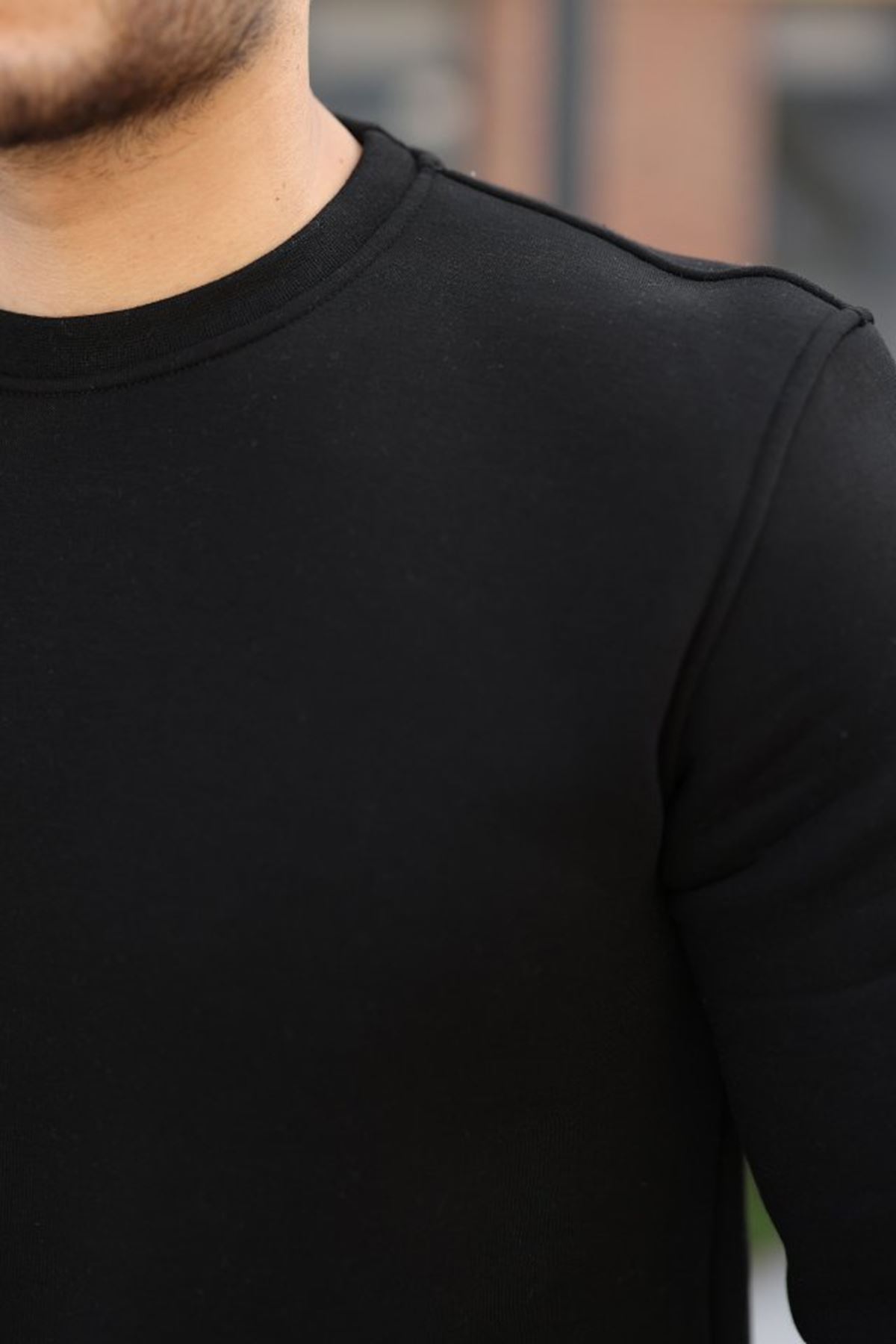 Erkek Üç İplik Şardonlu Sweatshirt