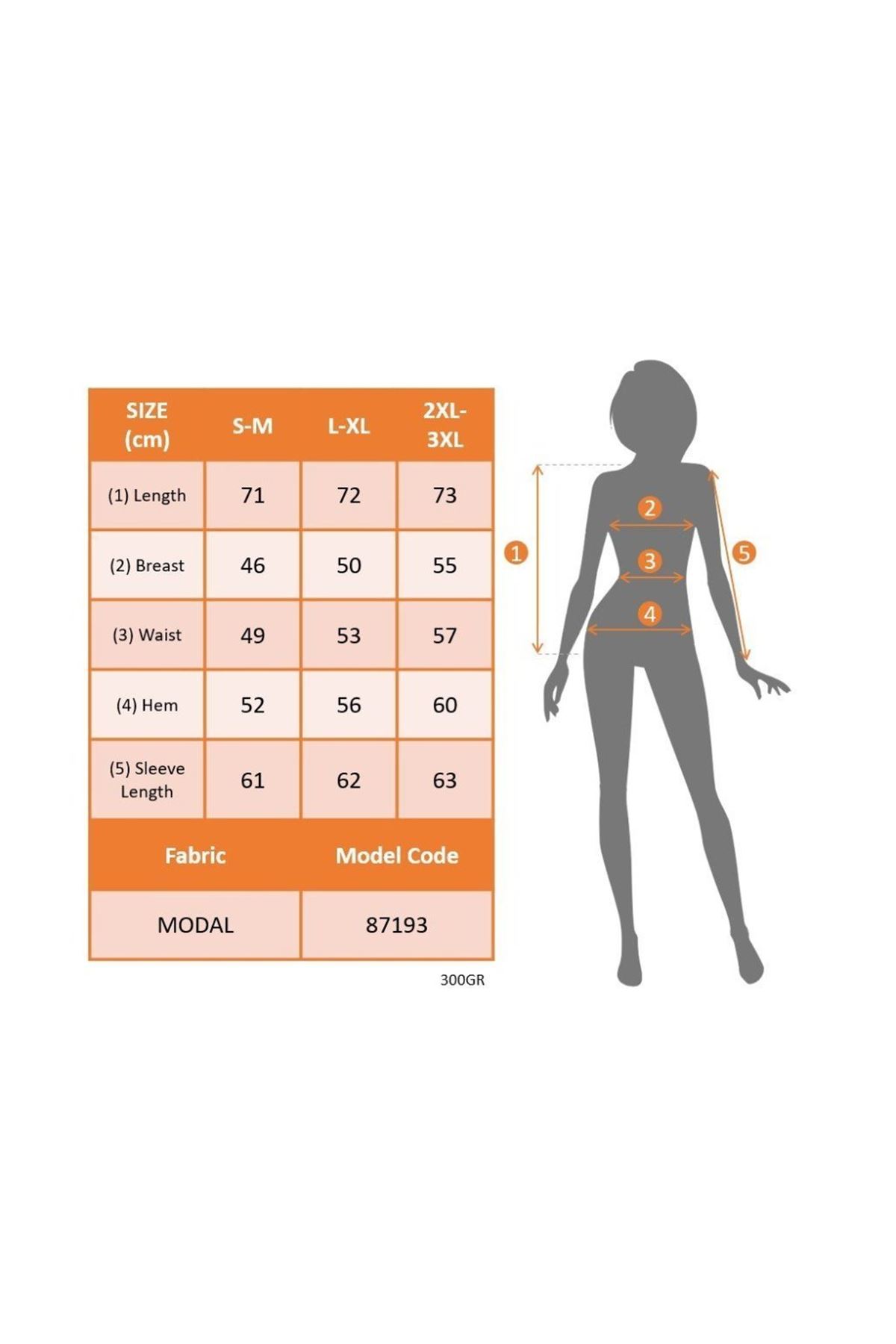 Kadın Uzun Kollu Yakadan Fermuarlı Kot Görünüm Desenli Uzun Modal Bluz