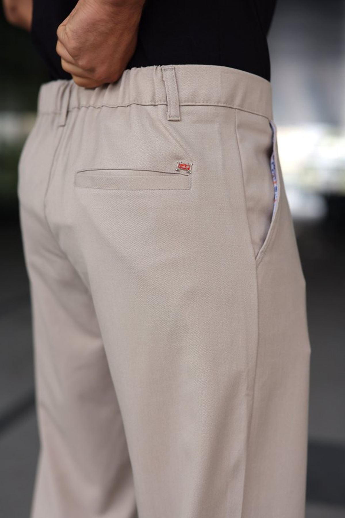 Erkek Beli Lastikli Baggy Pantolon