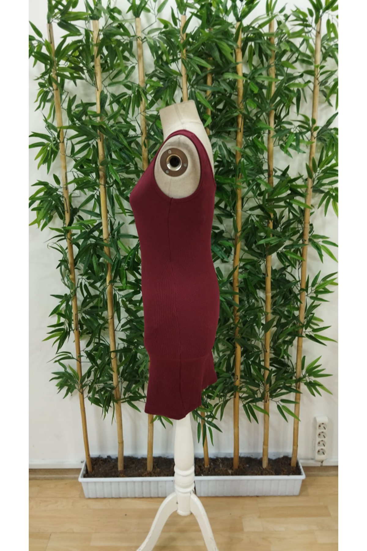 Kadın Tek Omuzu Ip Askılı Kruvaze Yakalı Belden Düğmeli Asimetrik Kesim Detaylı Kaşkorse Elbise