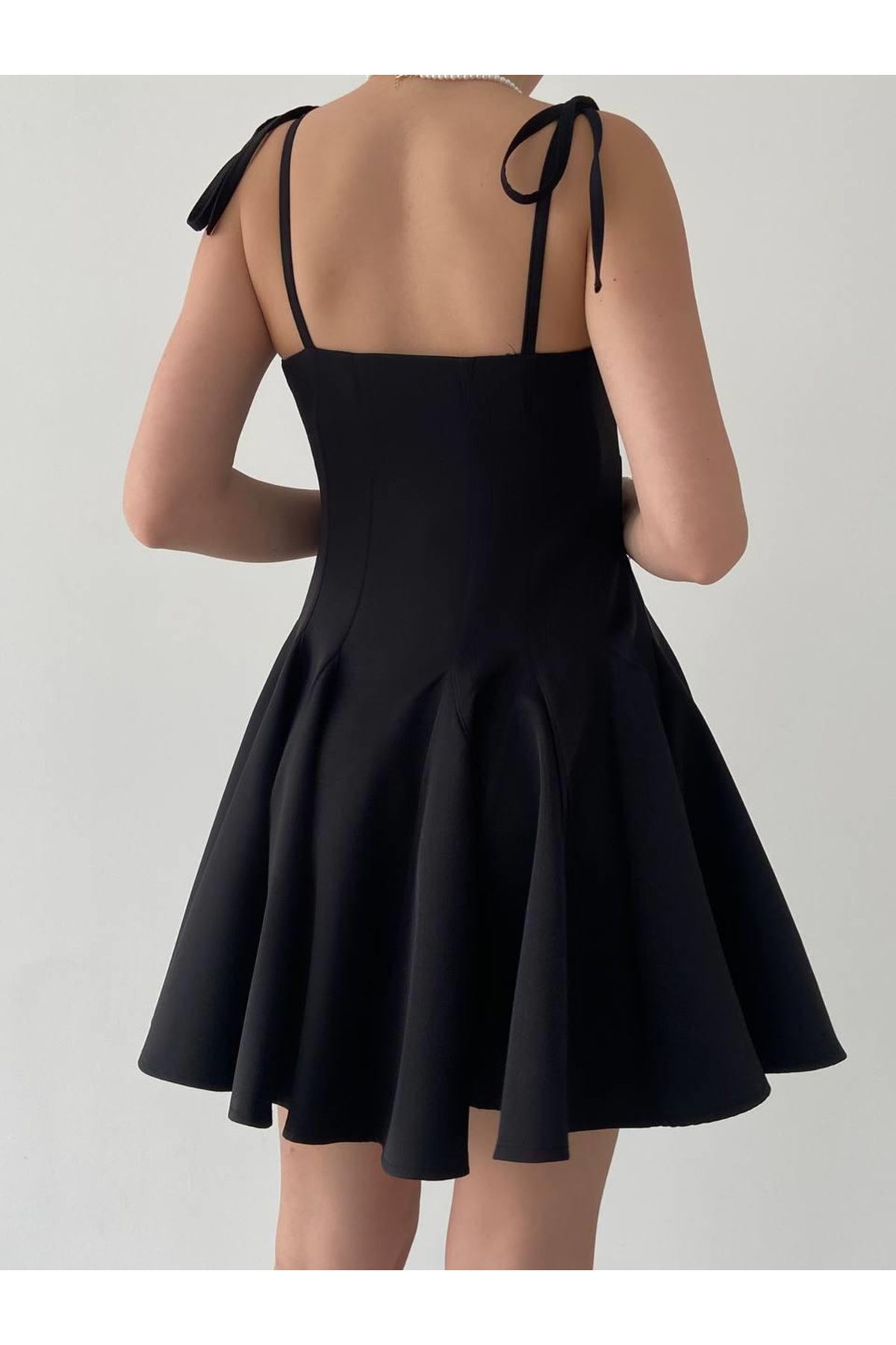 Clara Askılı Mini Elbise