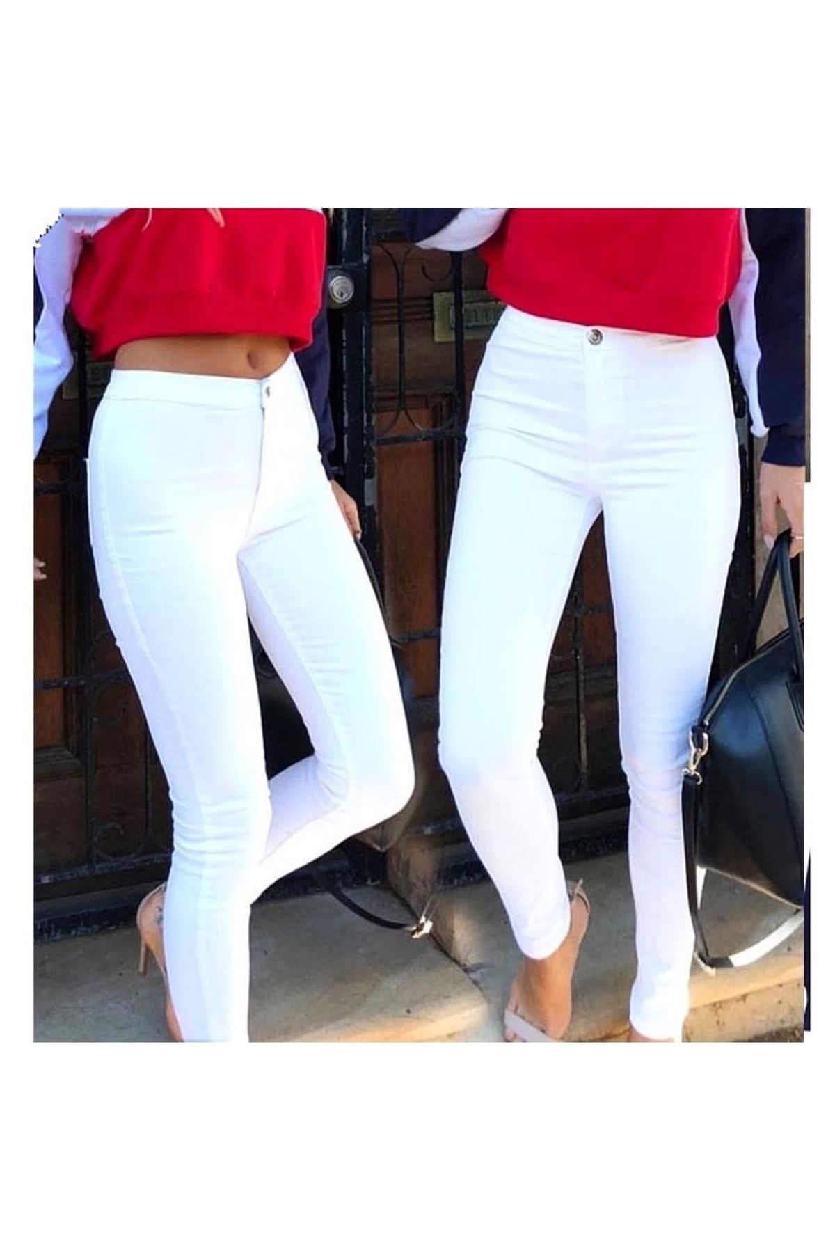 Gabardin Kumaş Yüksek Bel Pantolon 94cm XLbel36cm