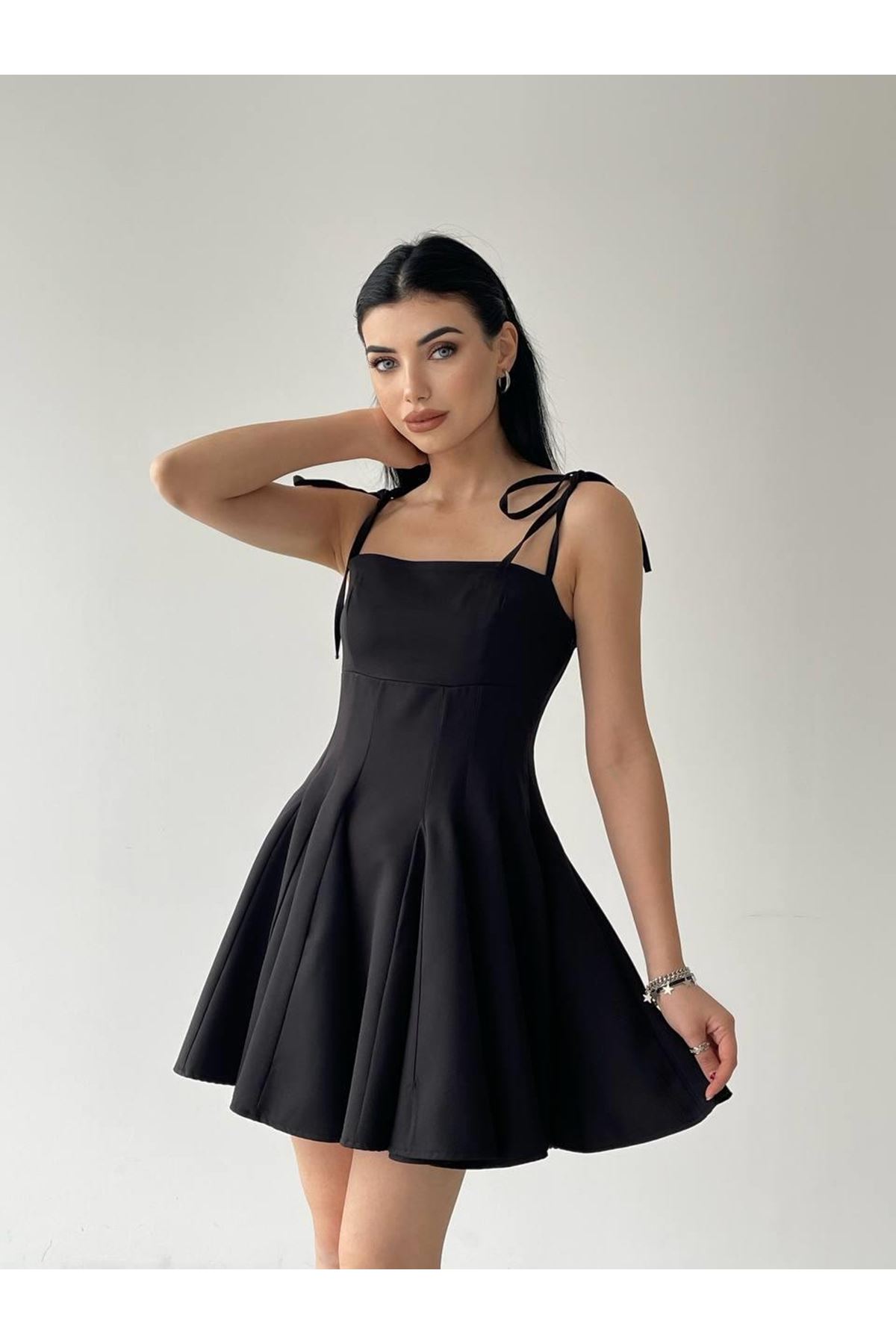 Clara Askılı Mini Elbise