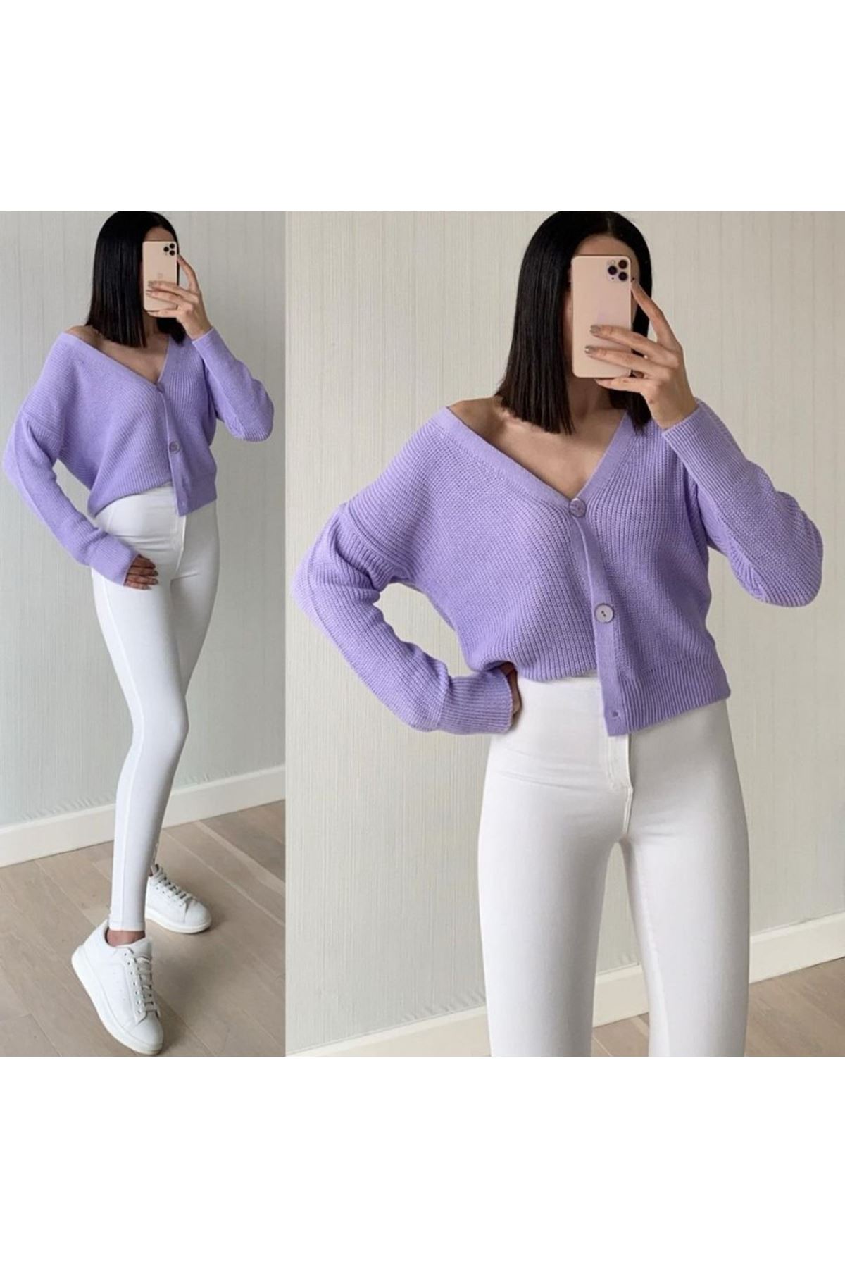 Gabardin Kumaş Yüksek Bel Pantolon 94cm XLbel36cm