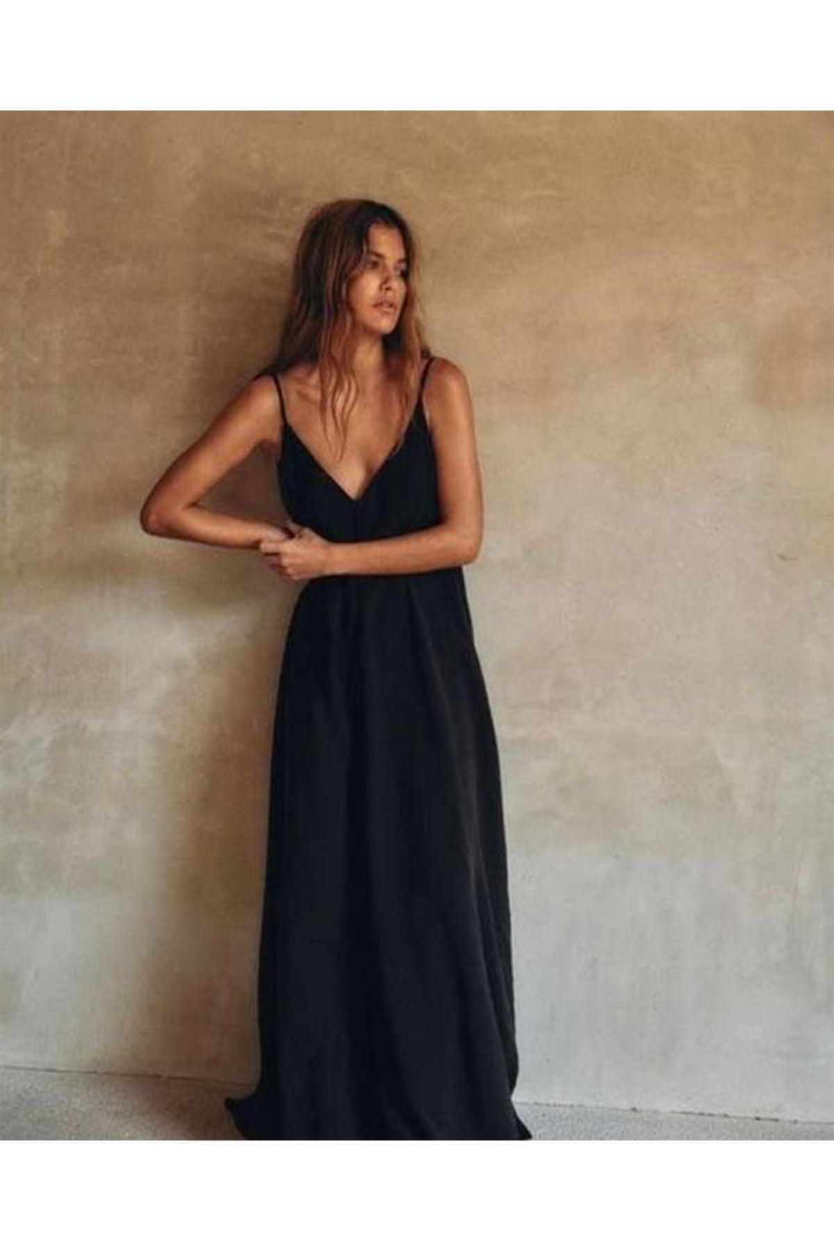 Kadın Ip Askılı Salaş Süprem Kumaş Elbise