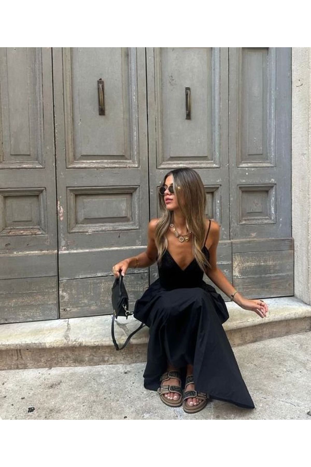 Kadın Ip Askılı Salaş Süprem Kumaş Elbise