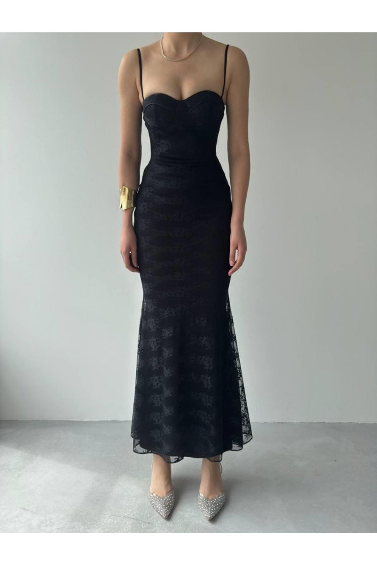 Kalıse İp Askılı Elbise