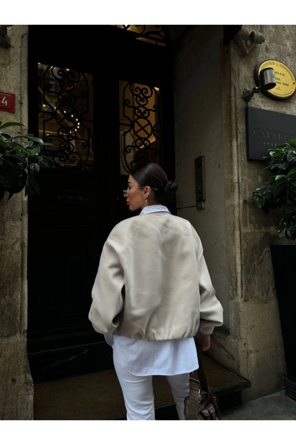 Kaşe Kaşmir Fermuarlı CEKET - Bej