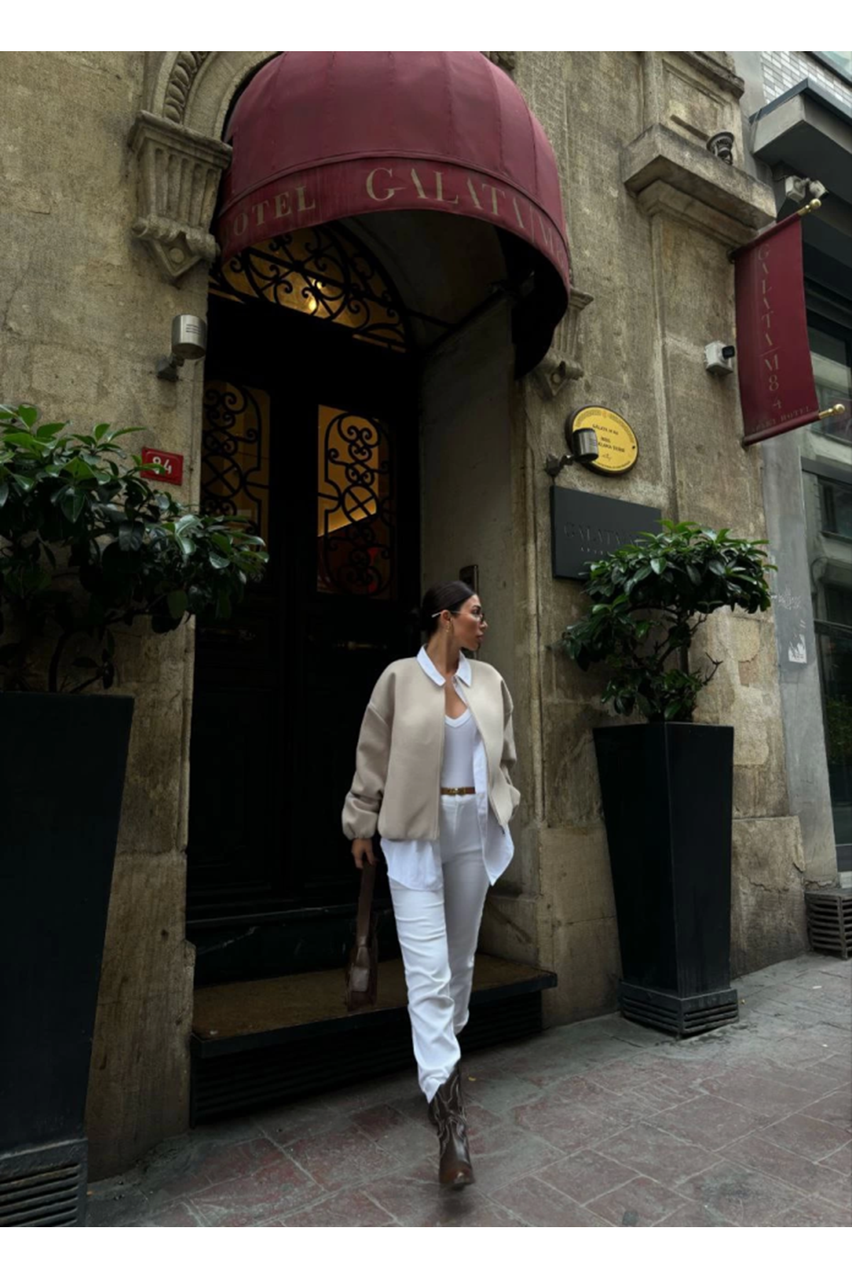 Kaşe Kaşmir Fermuarlı CEKET - Bej