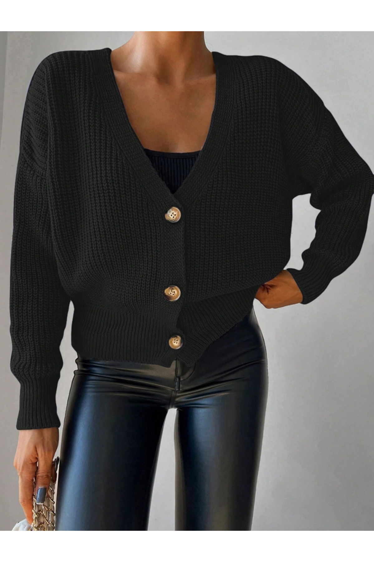 Kadın önü Düğmelitriko Hırka