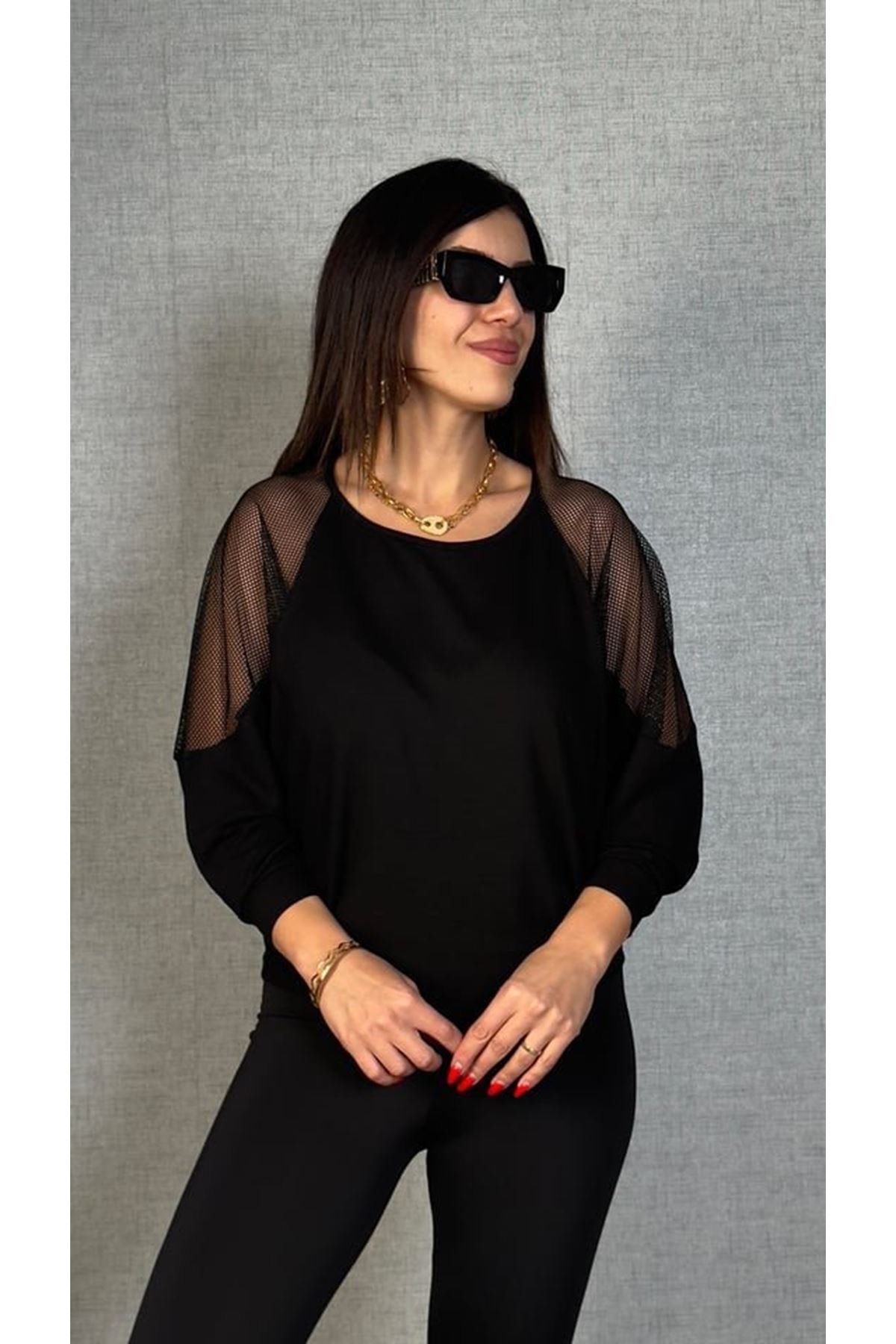 Kadın Omuzları File Detay Fakir Kol Bluz