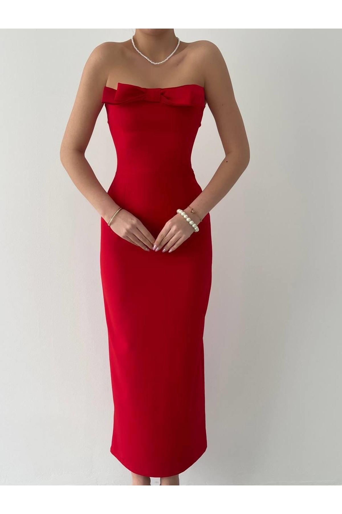 ÖNÜ KURDALELİ KAELM ELBİSE