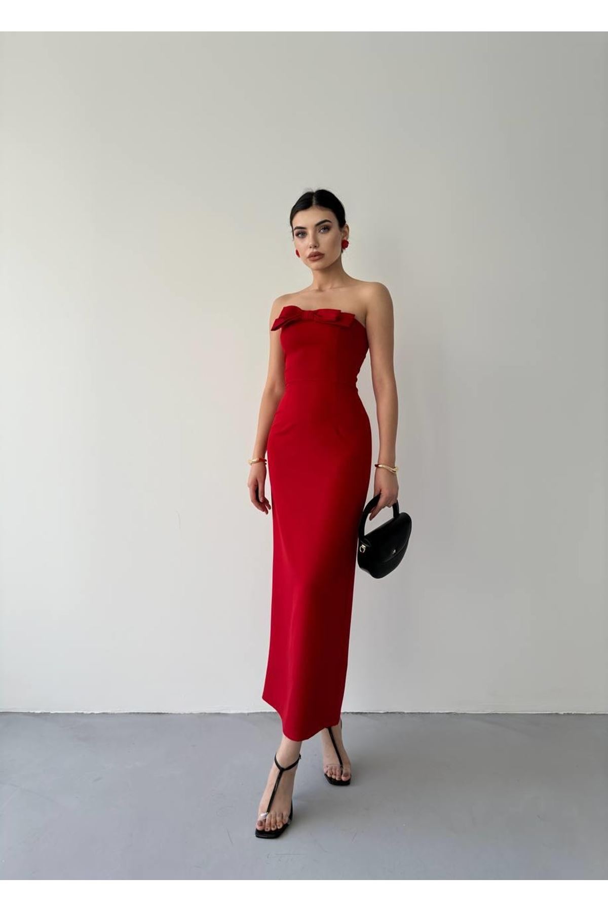 ÖNÜ KURDALELİ KAELM ELBİSE