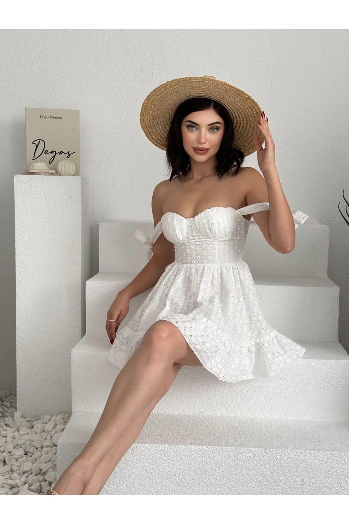 Monika Omuz Bağlamalı Elbise