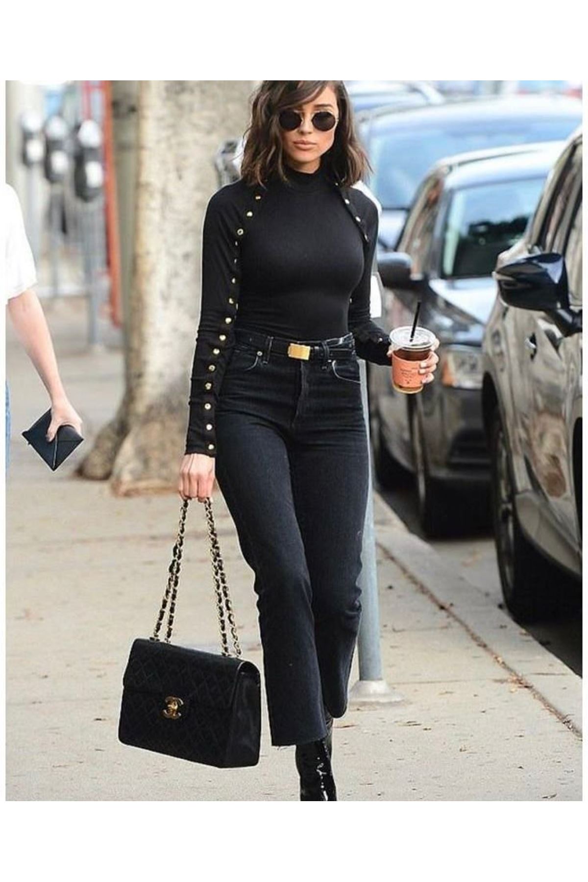 Kadın Bisiklet Yaka Kolları çıtçıtlı Kaşkorse Kumaş Bluz