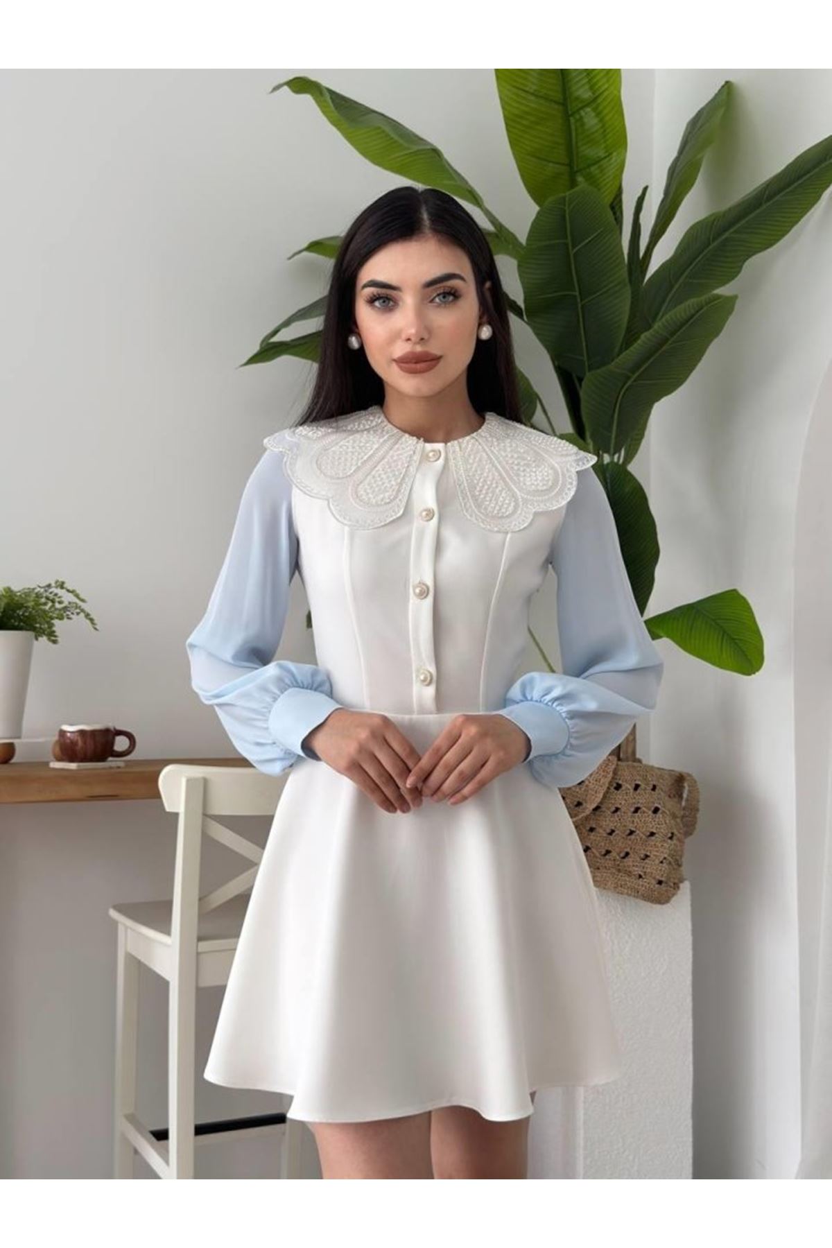 Asıo Bebe Yaka Elbise