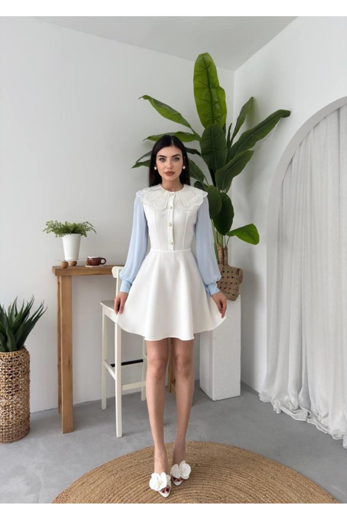 Asıo Bebe Yaka Elbise