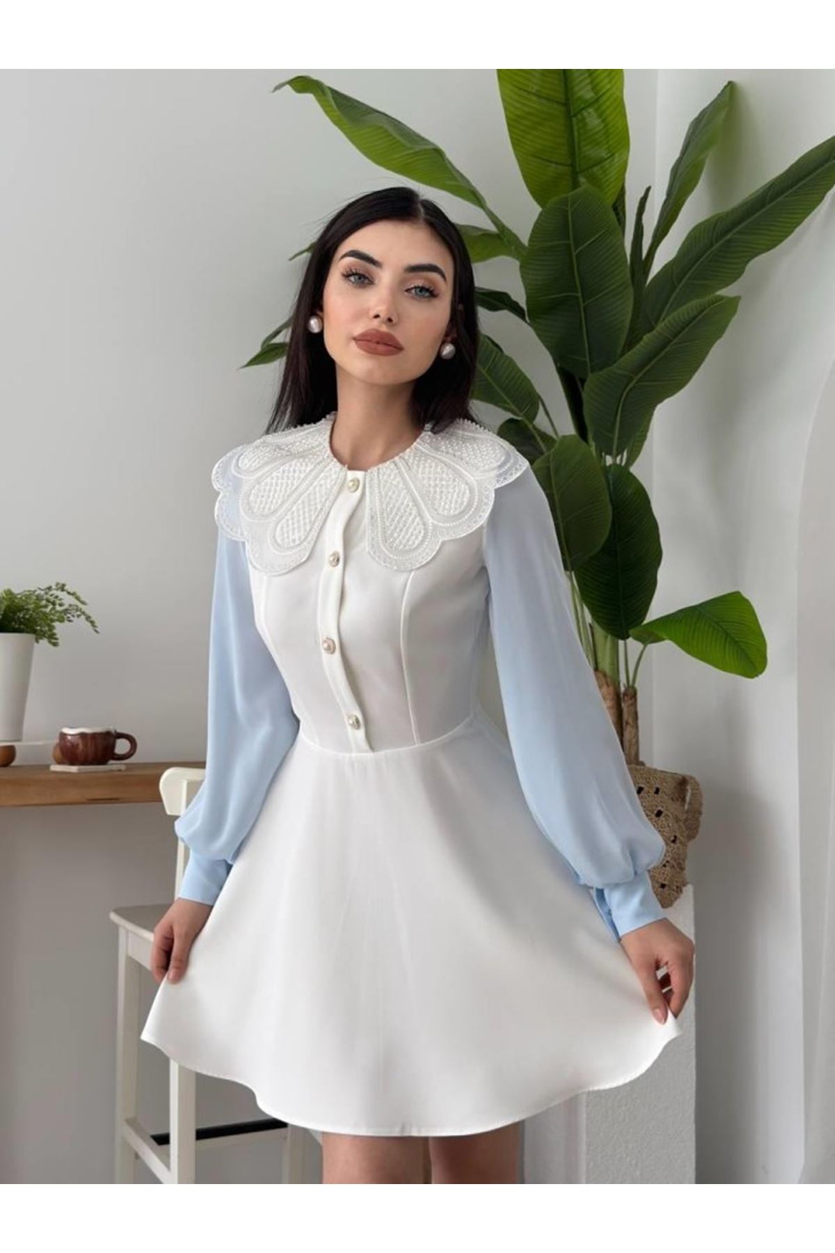 Asıo Bebe Yaka Elbise