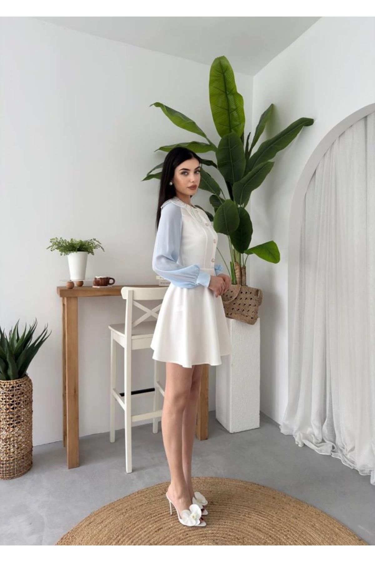 Asıo Bebe Yaka Elbise