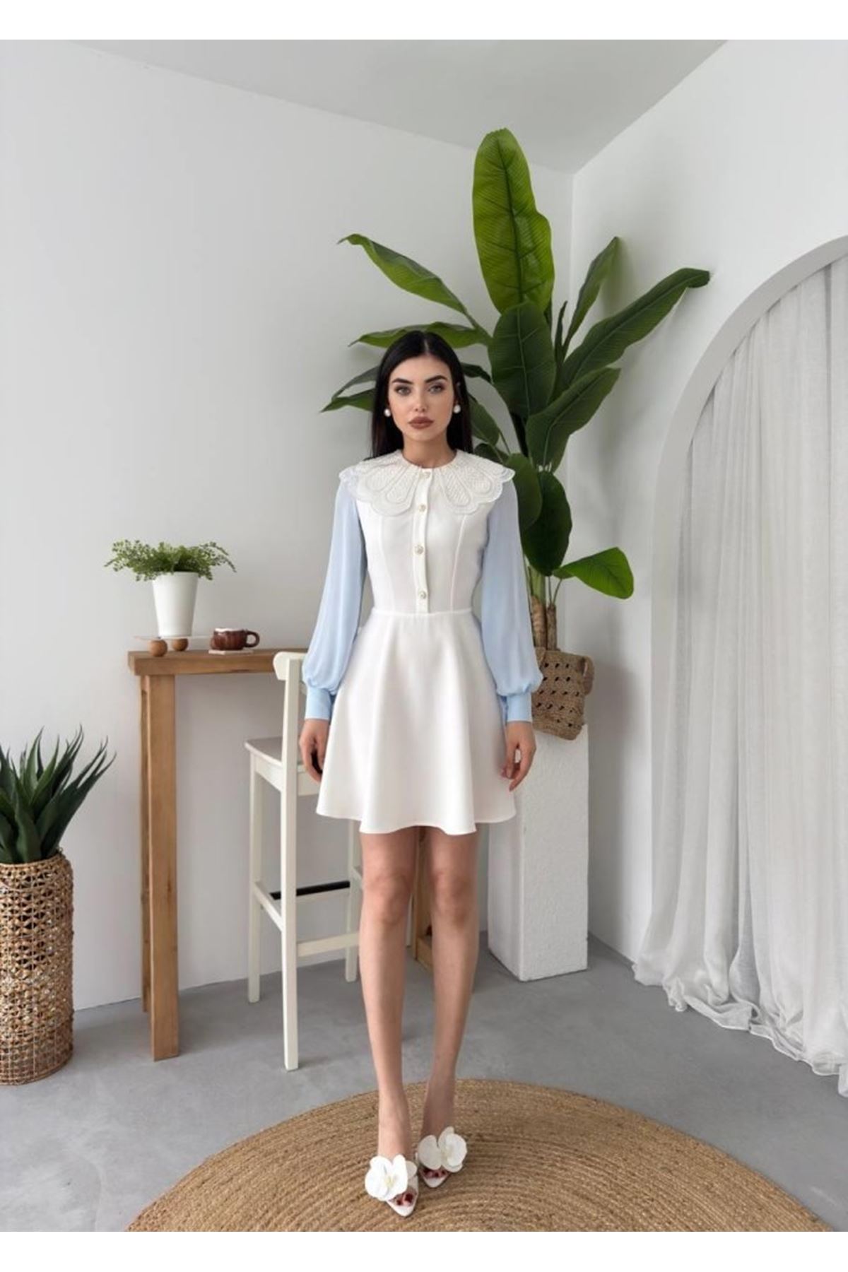 Asıo Bebe Yaka Elbise