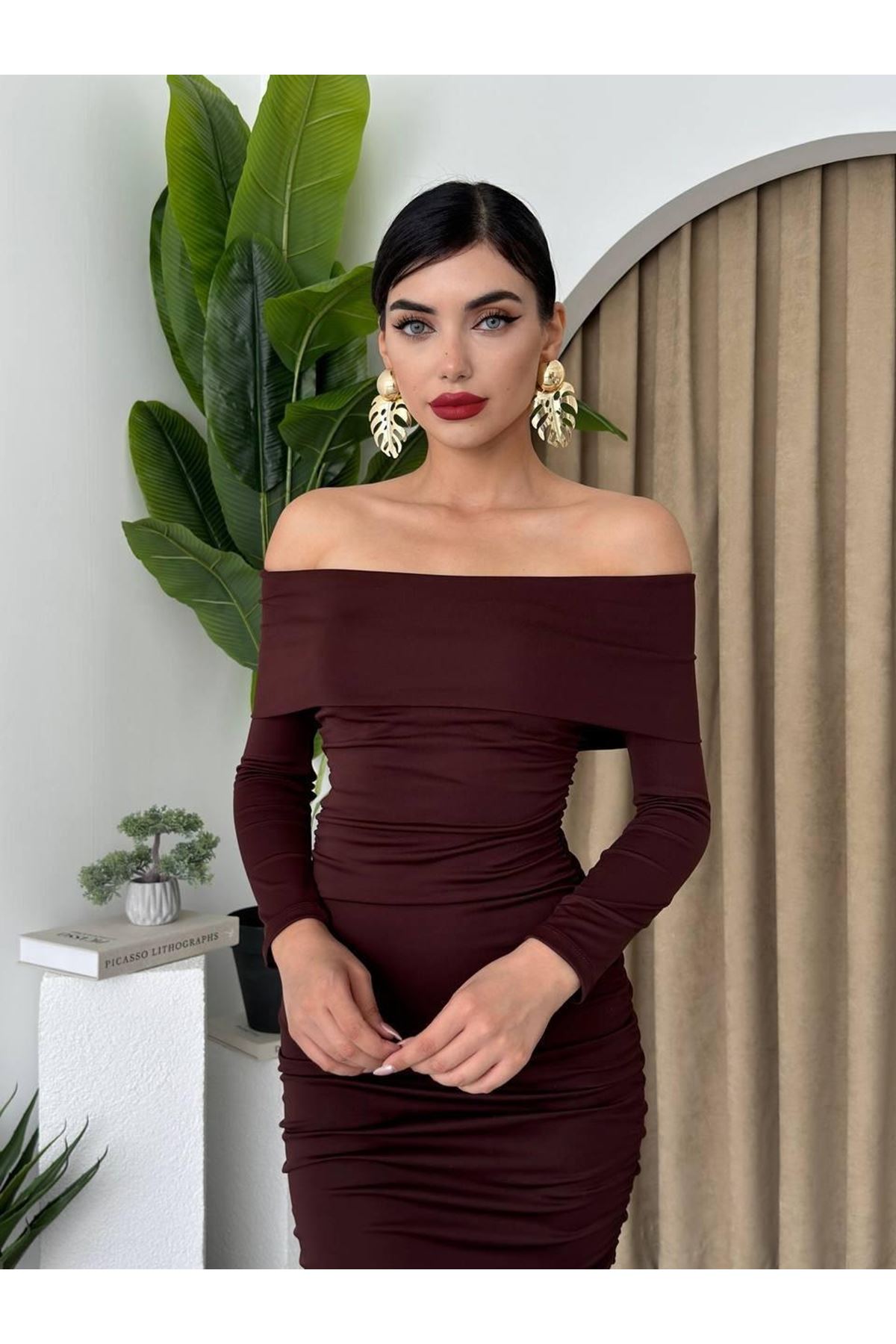 Dakota Drapeli Elbise