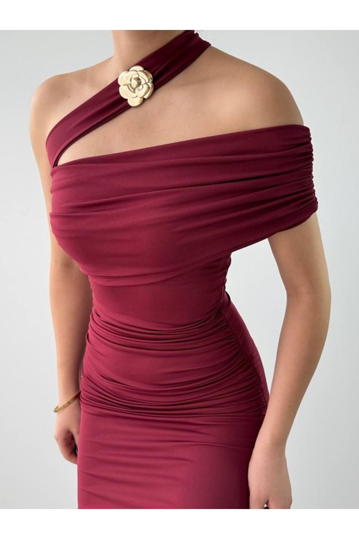 Reta Çapraz Omuz Elbise