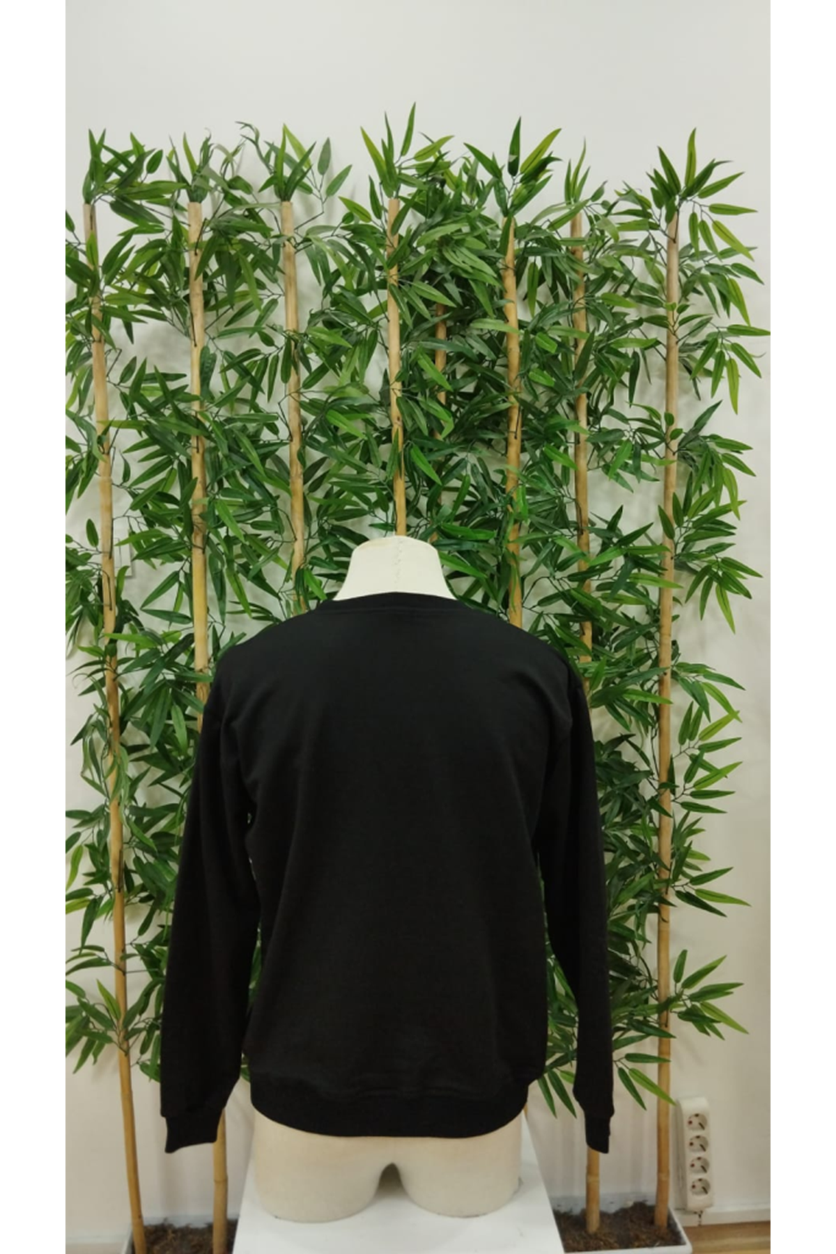 Erkek Uzun Kollu Bisiklet Yaka Yazı Baskılı Iki Iplik Sweat