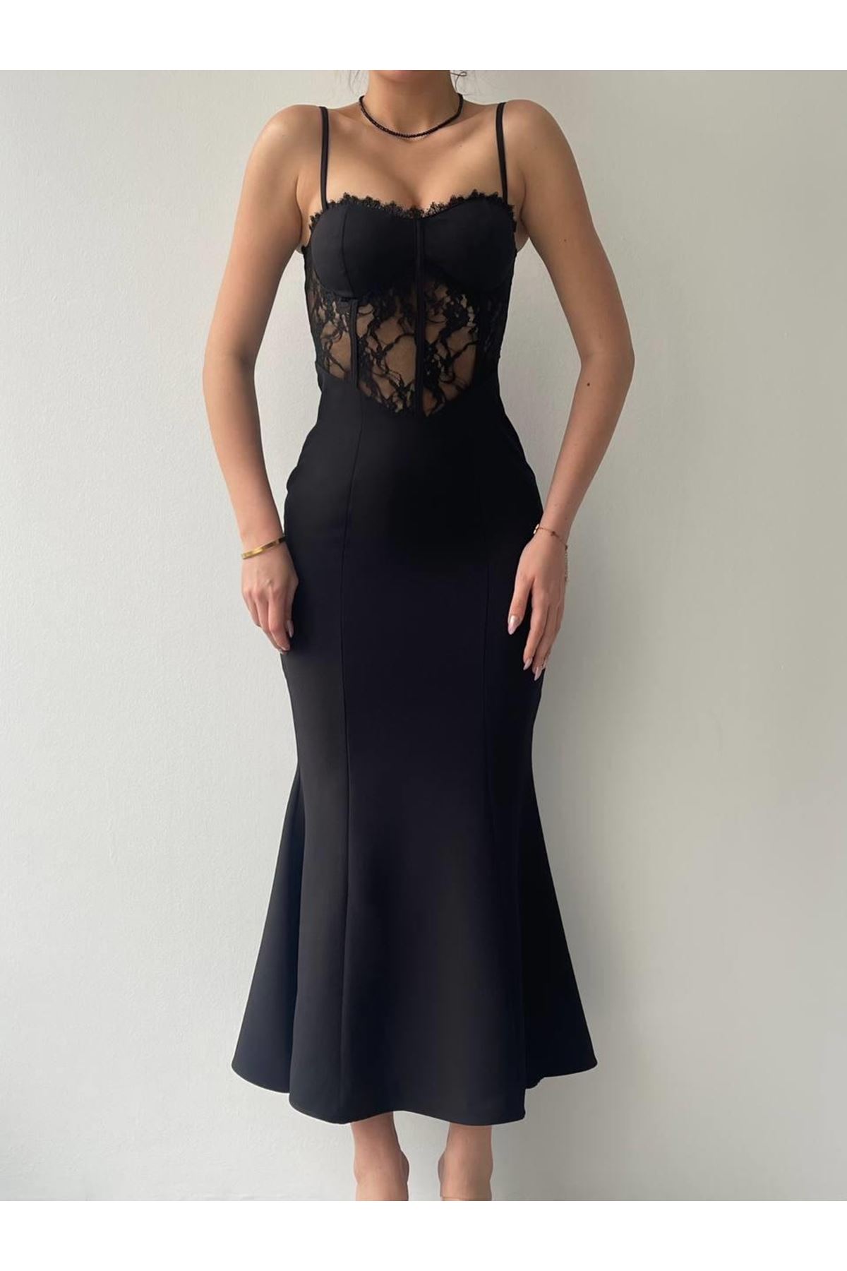 Begonia İp Askılı Elbise