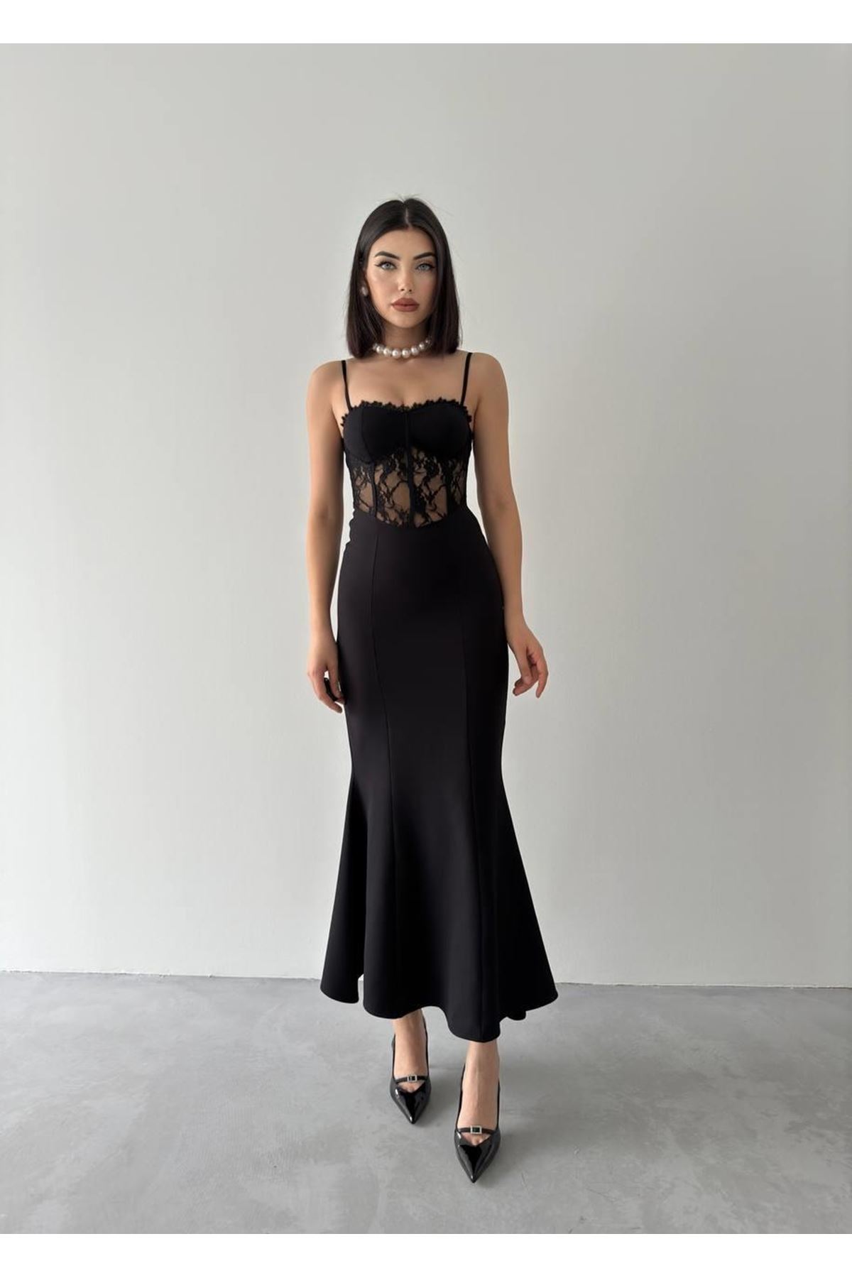 Begonia İp Askılı Elbise