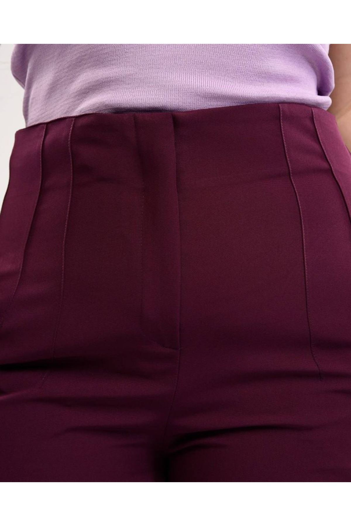 Yüksek Bel Battal Pantolon