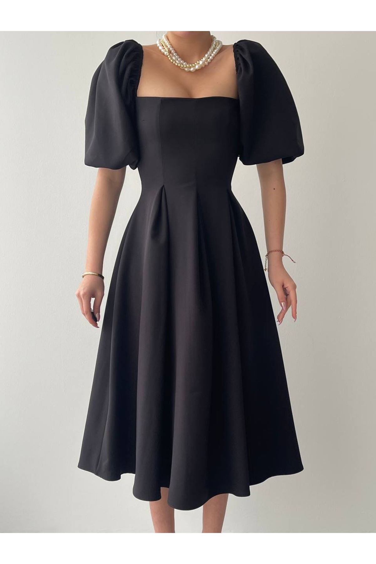 Benjamin Çan Etekli Midi Boy Elbise