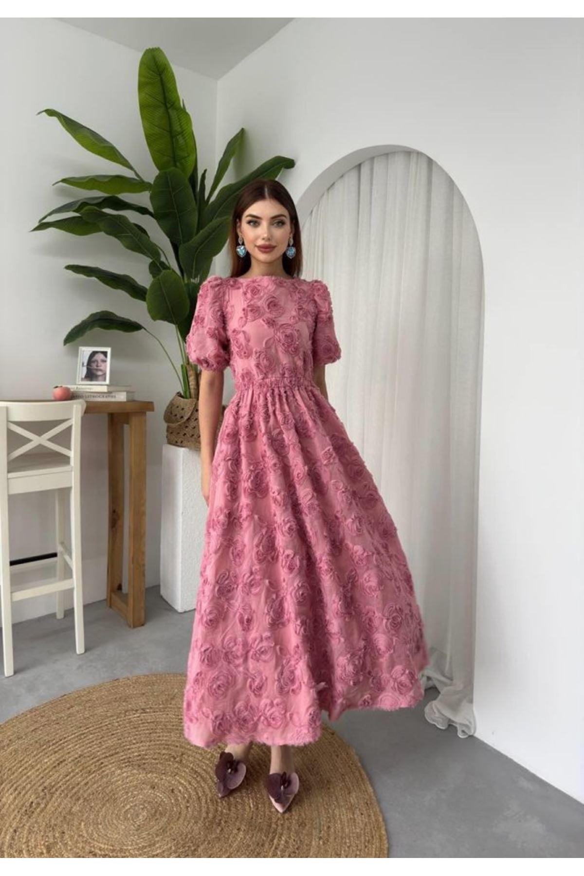 Wear Sırt Bağlama Detaylı Elbise