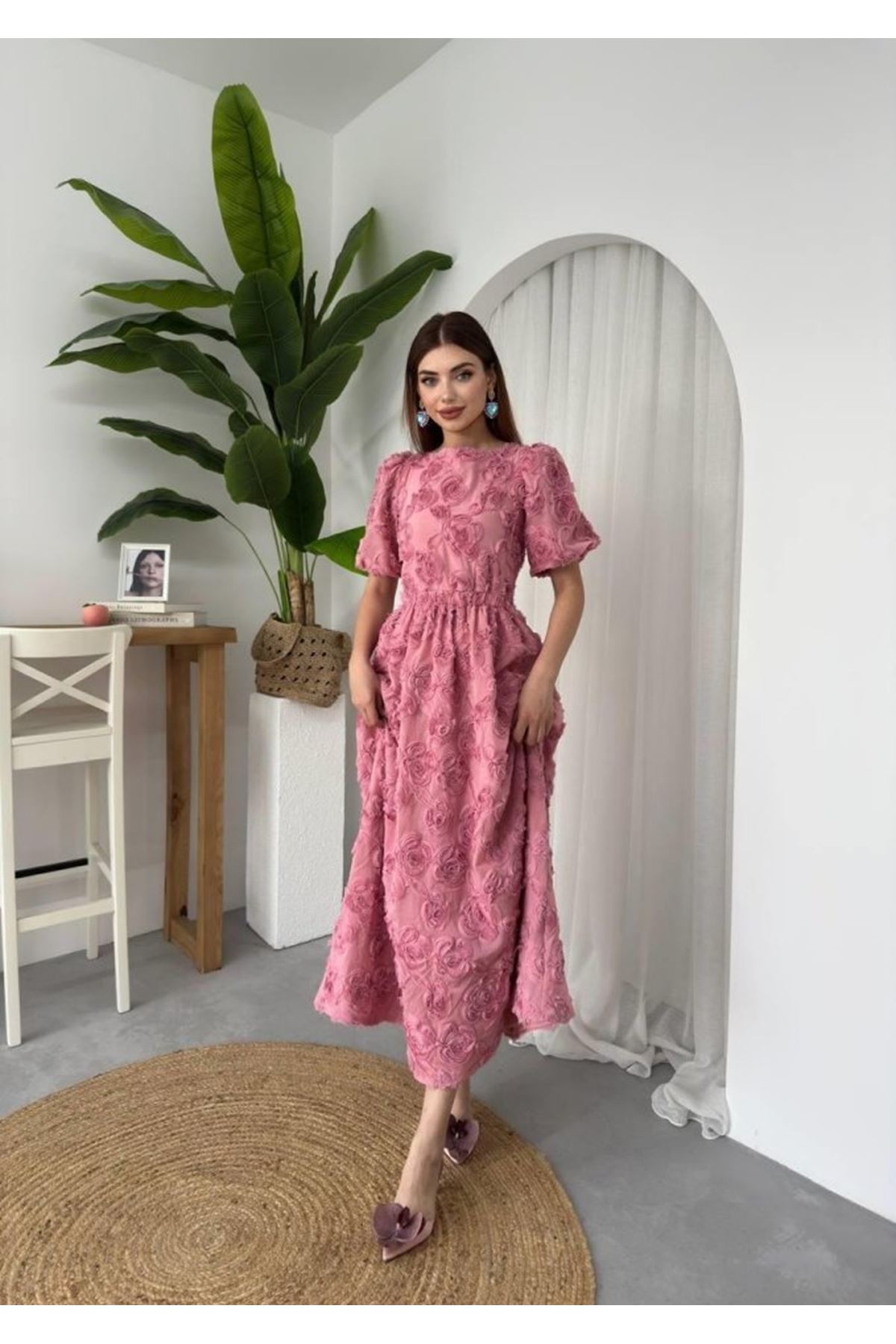 Wear Sırt Bağlama Detaylı Elbise