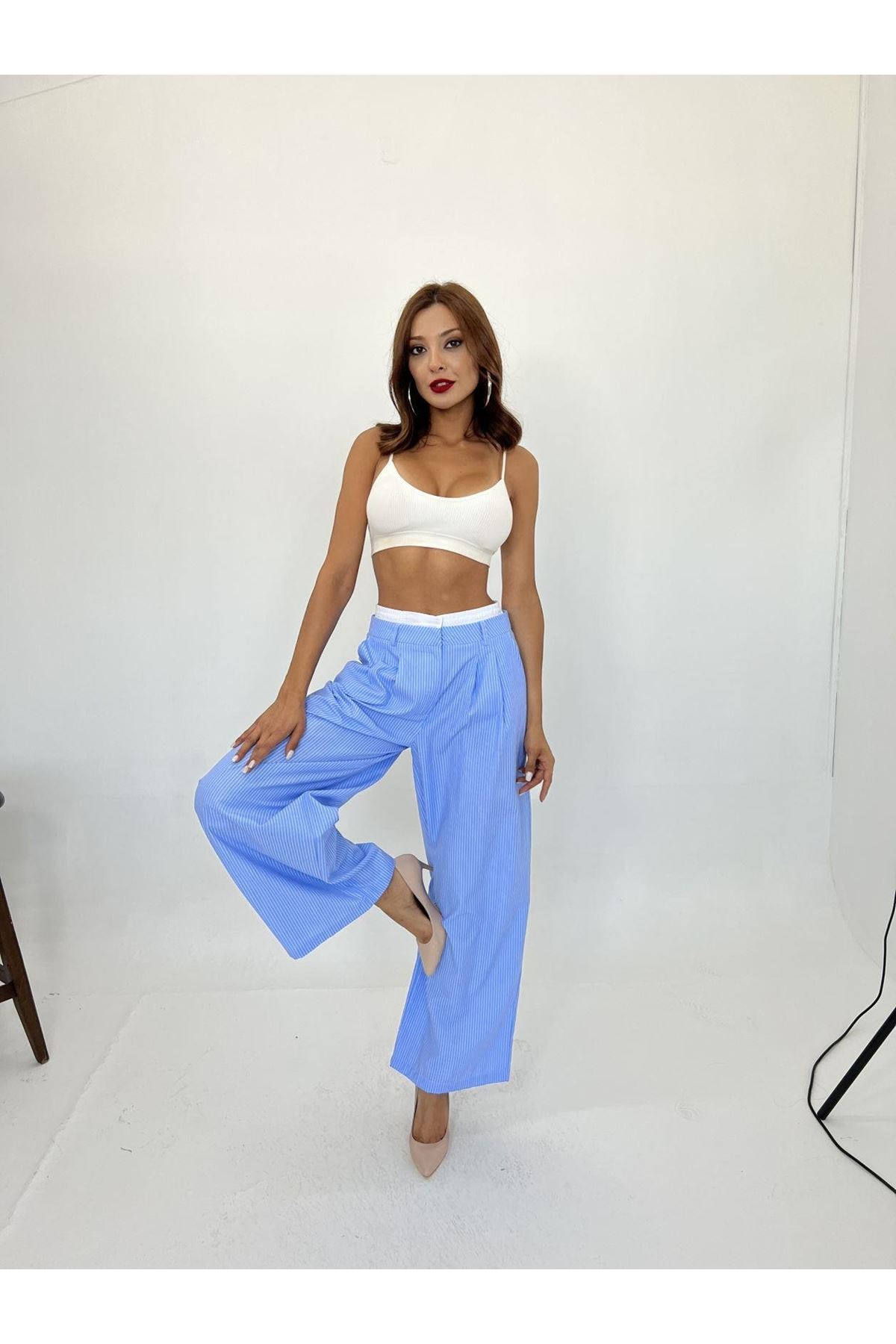 7109 PANTOLON-DALLAS ÇİZGİLİ