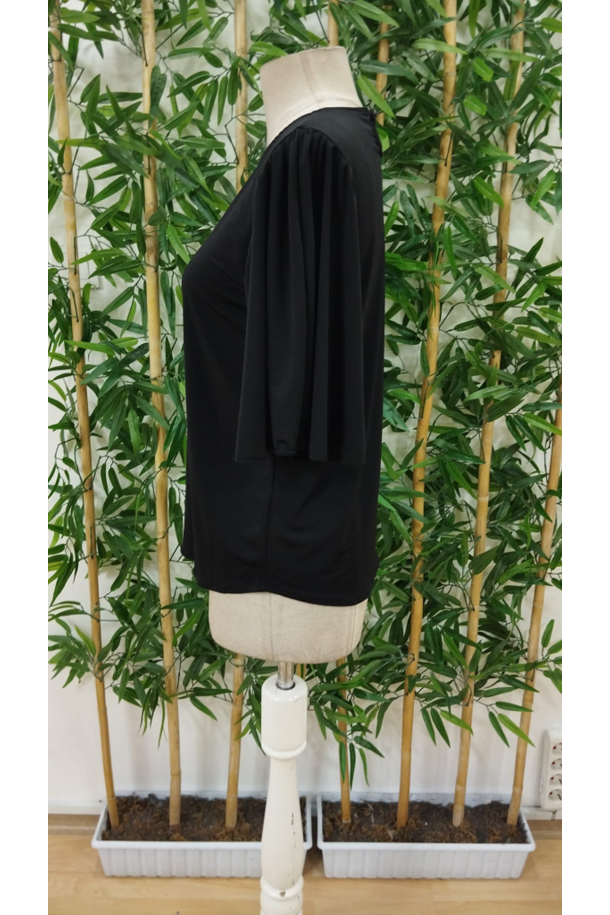 Kadın Kısa Kollu Yuvarlak Yaka Sandy Bluz