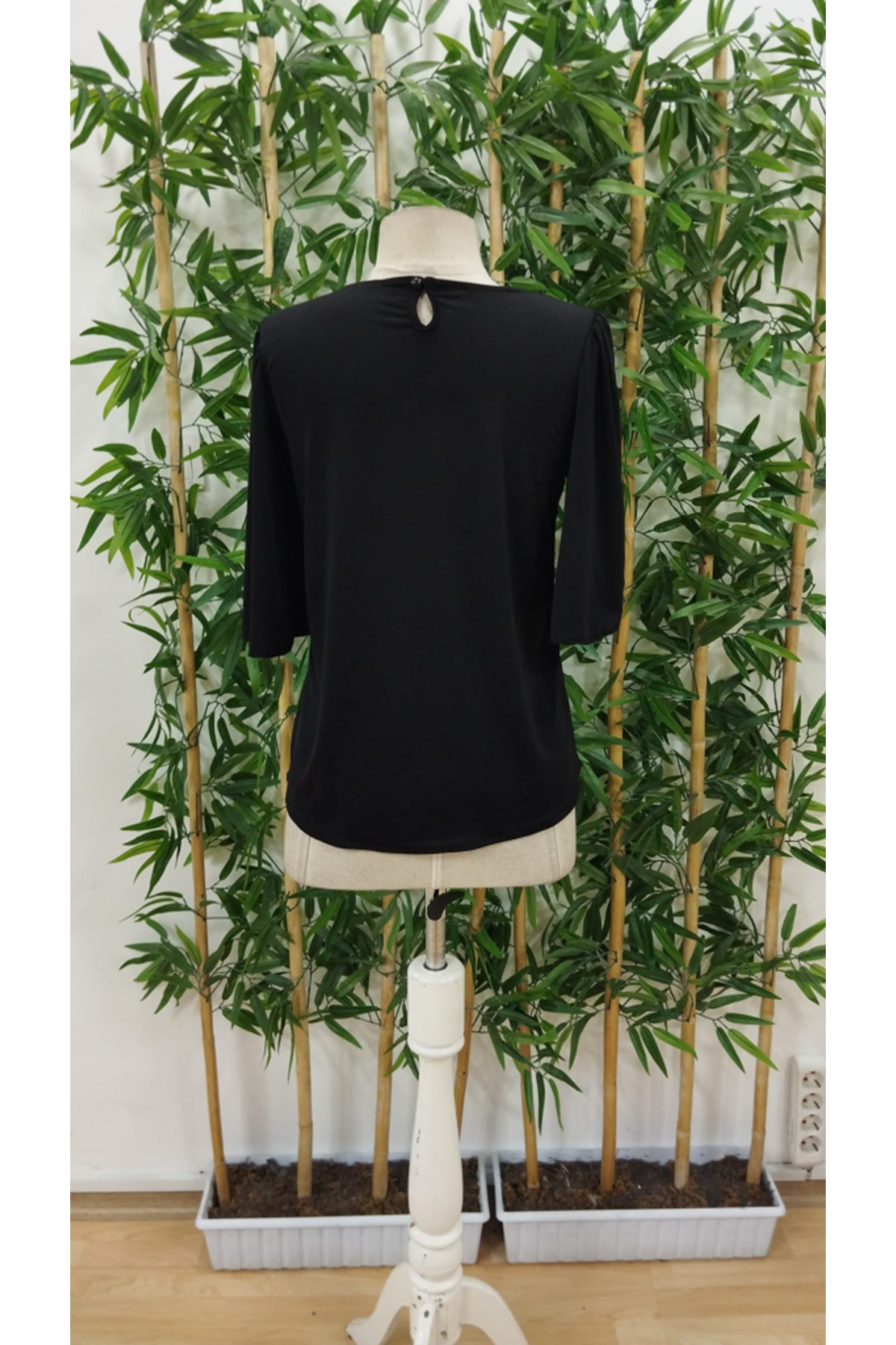 Kadın Kısa Kollu Yuvarlak Yaka Sandy Bluz