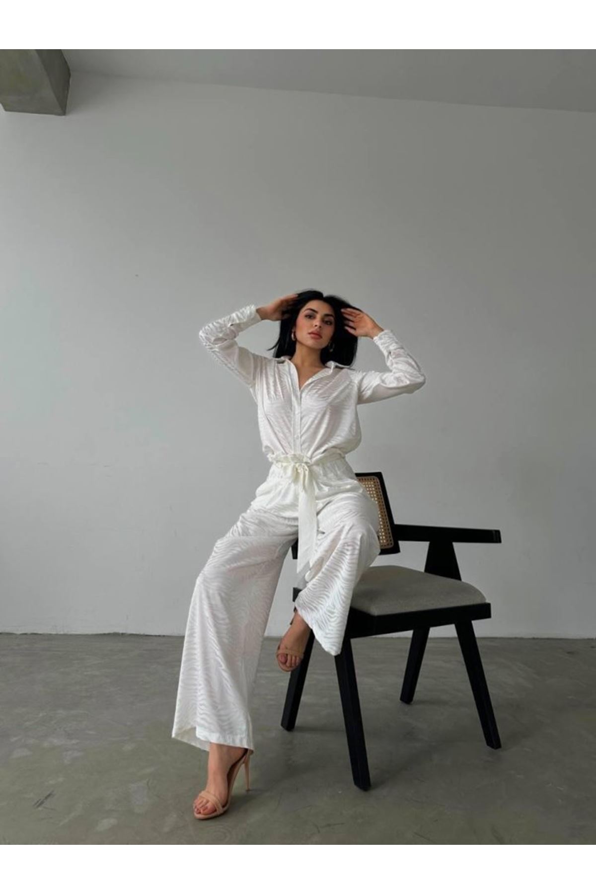 Gömlek - Pantolon Saten İkili Takım