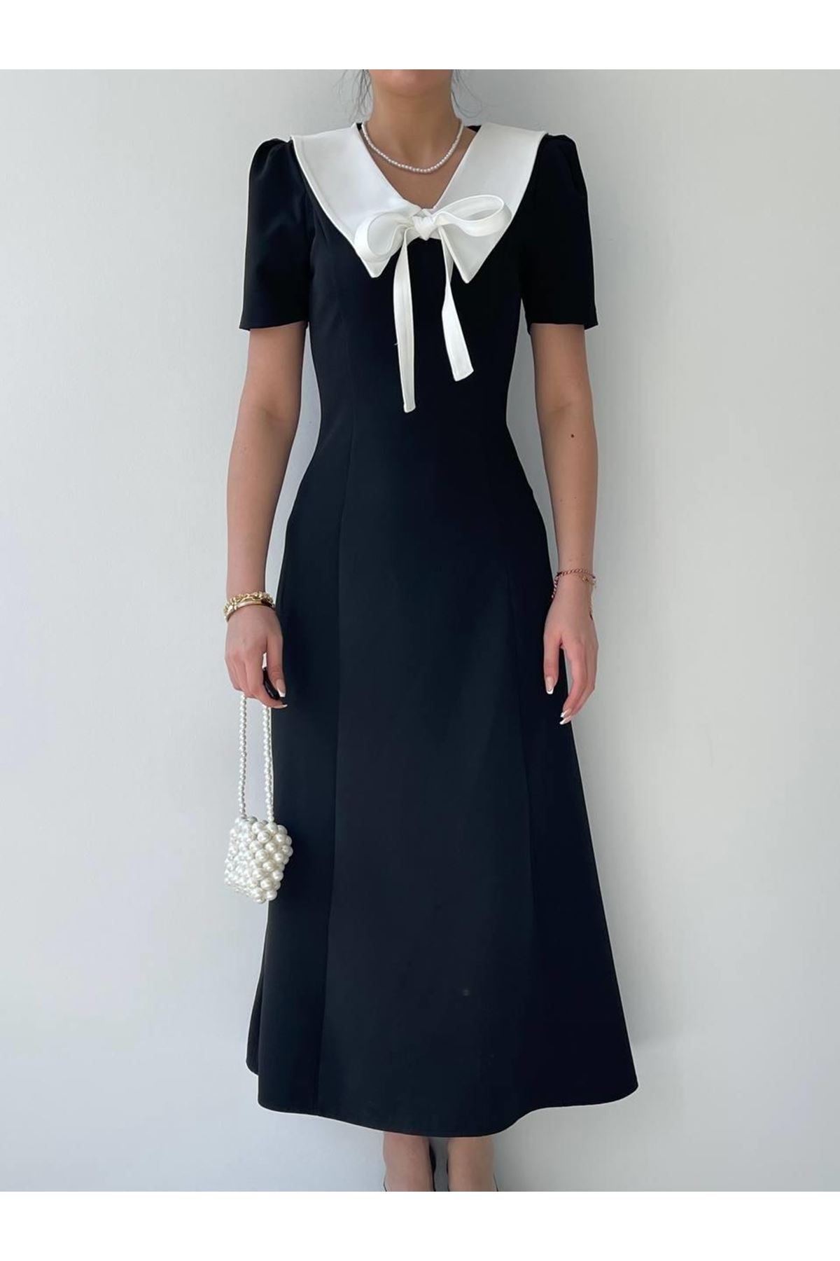 Zerra Yaka Kurdale Detay Elbise