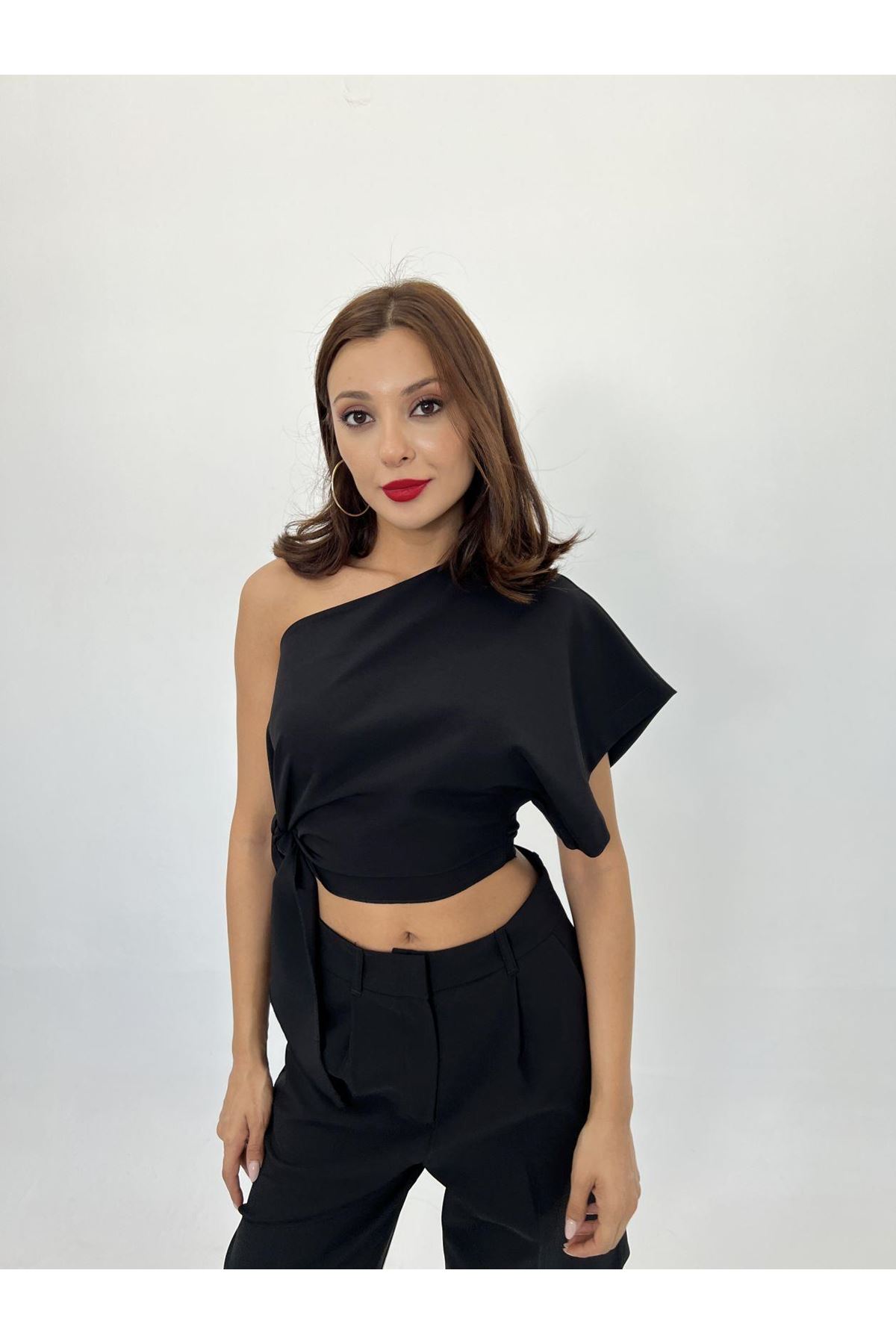 4643 BLUZ-SİYAH