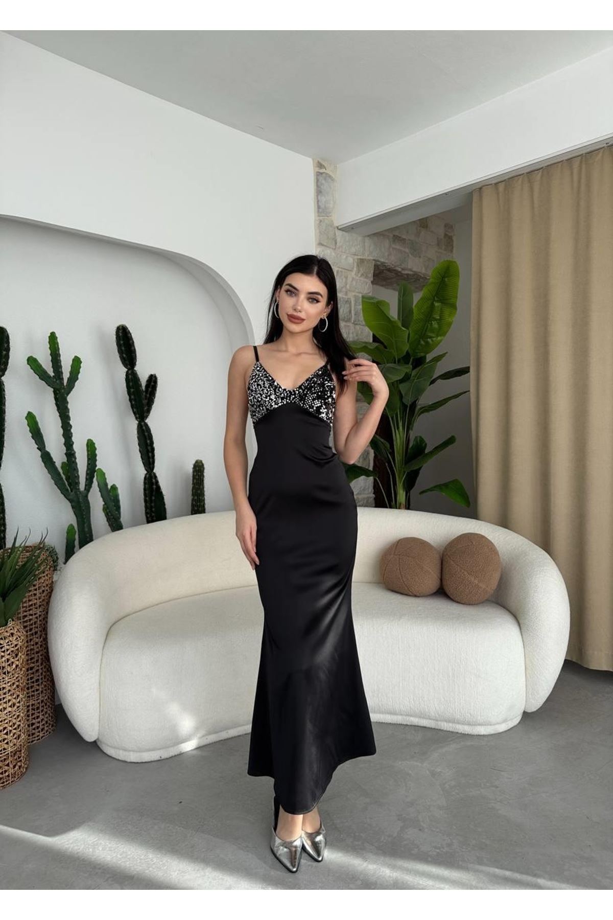 Shany İp Askılı Elbise