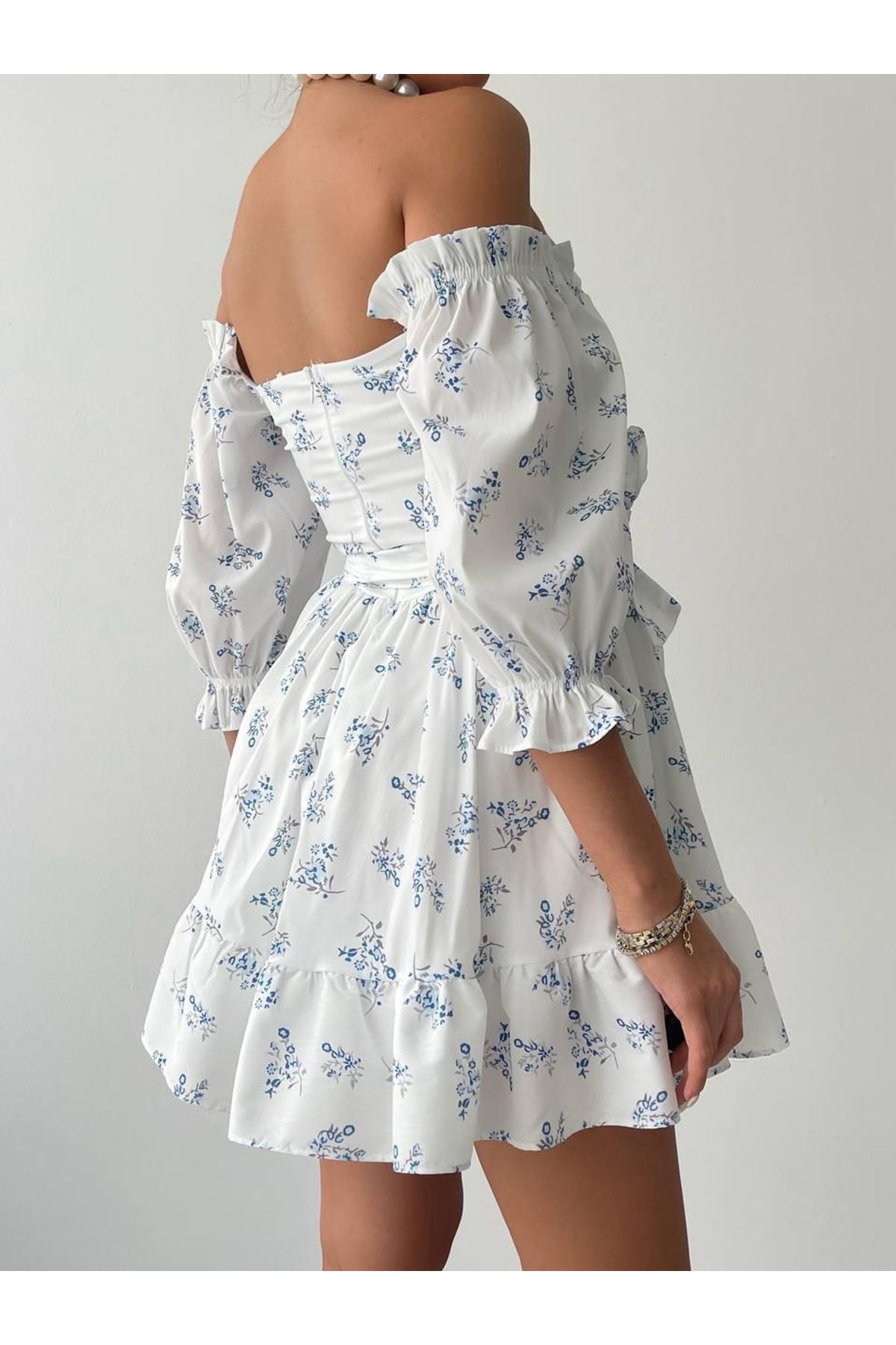 Rucka Belden Bağlamalı Mini Elbise