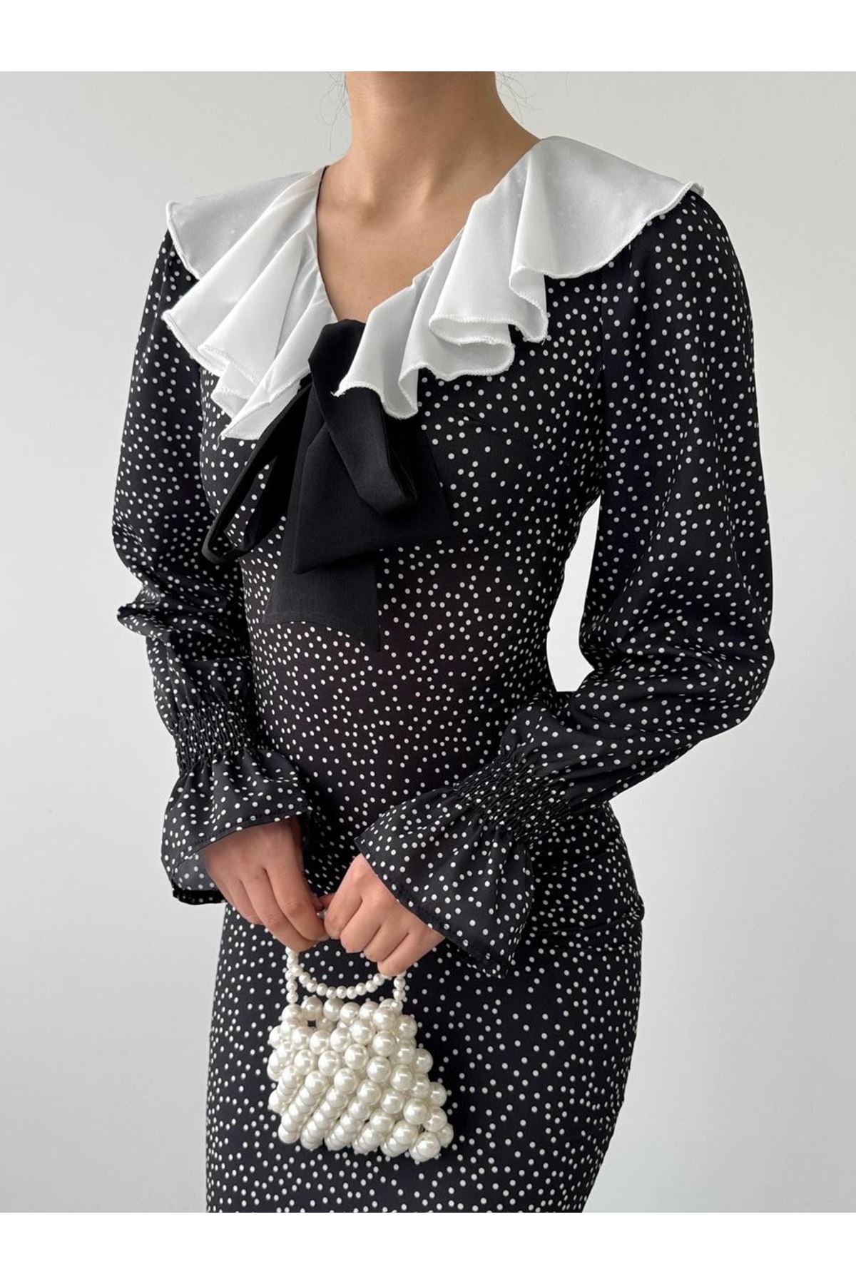 Ospe Fiyonklu Elbise