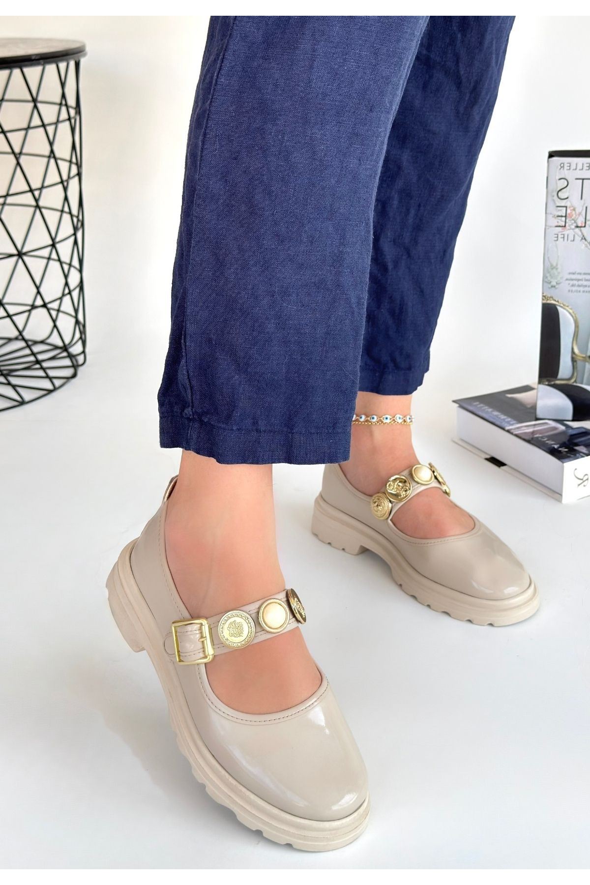 Okira Bej Rugan Oxford Ayakkabı