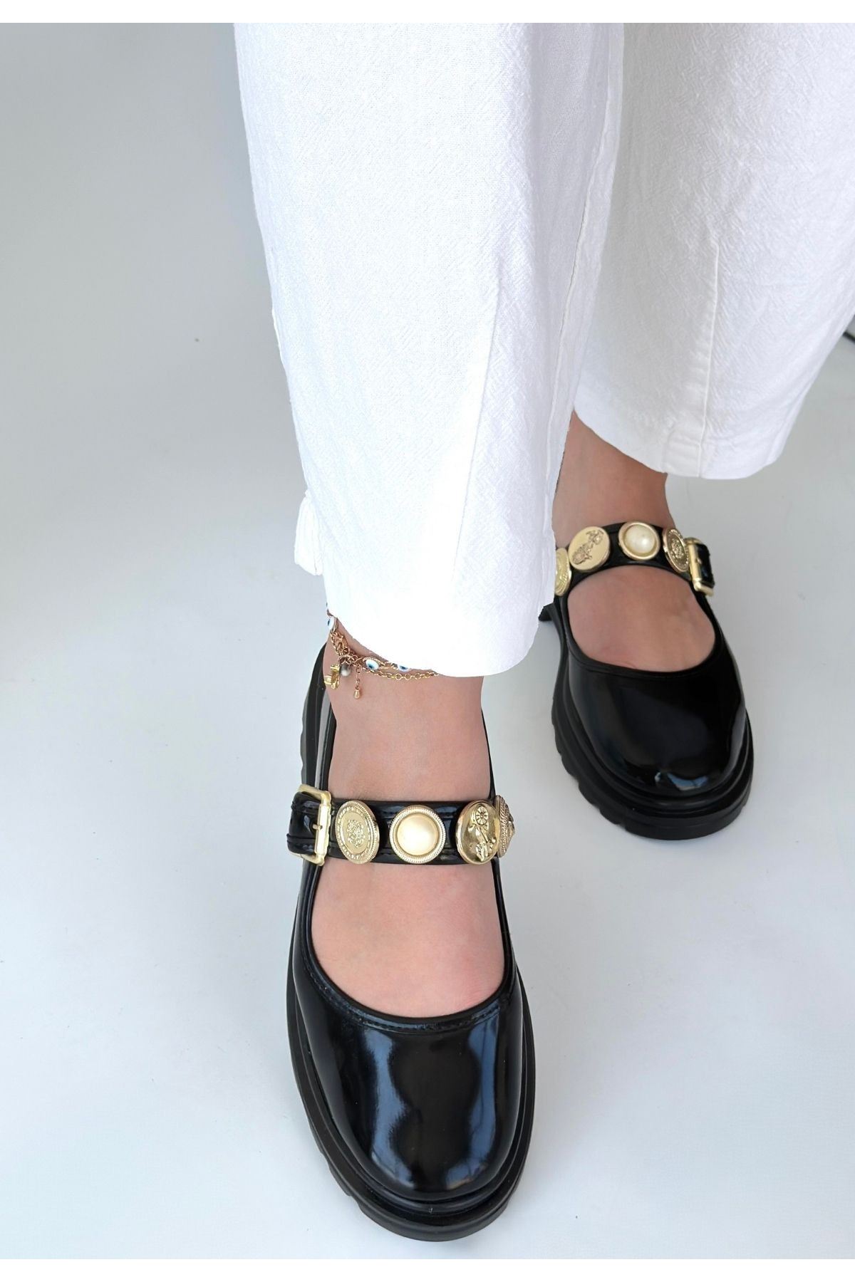 Okira Siyah Rugan Oxford Ayakkabı