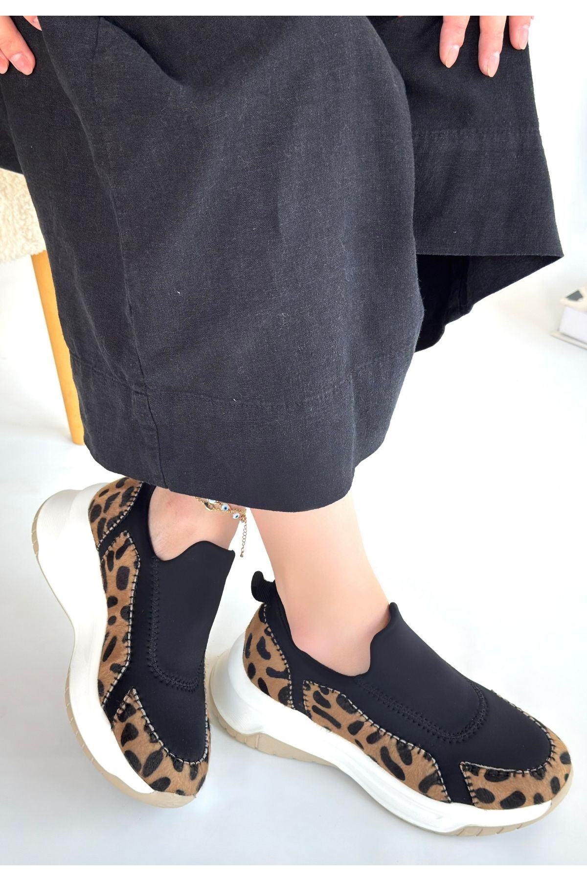 Kendy Leopar Süet Spor Ayakkabı